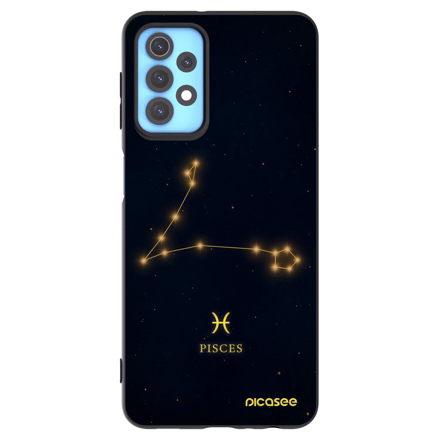 Picasee Μαύρη θήκη σιλικόνης για Samsung Galaxy A32 4G SM-A325F - PISCES