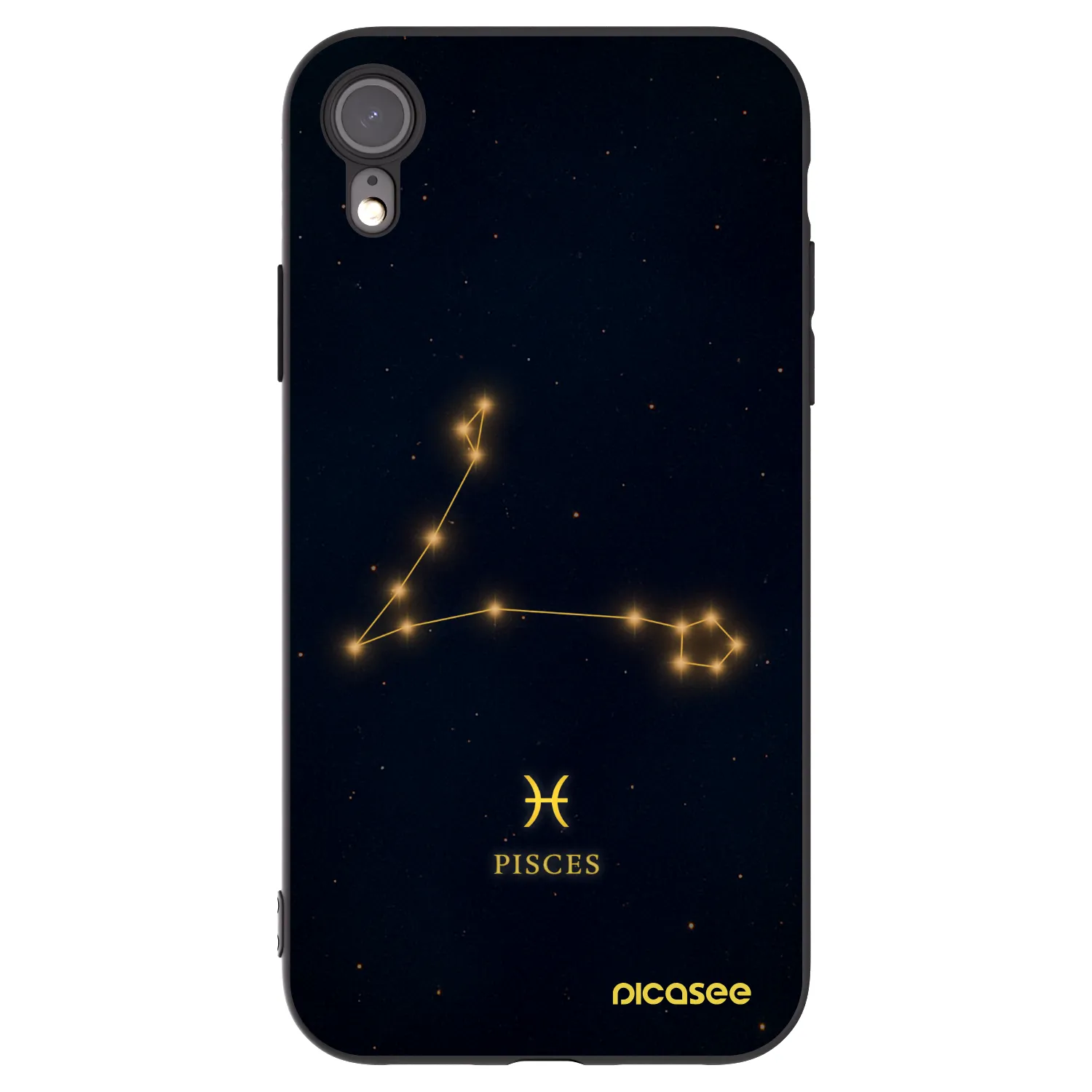 Picasee Μαύρη θήκη σιλικόνης για Apple iPhone 6 Plus/6S Plus - PISCES