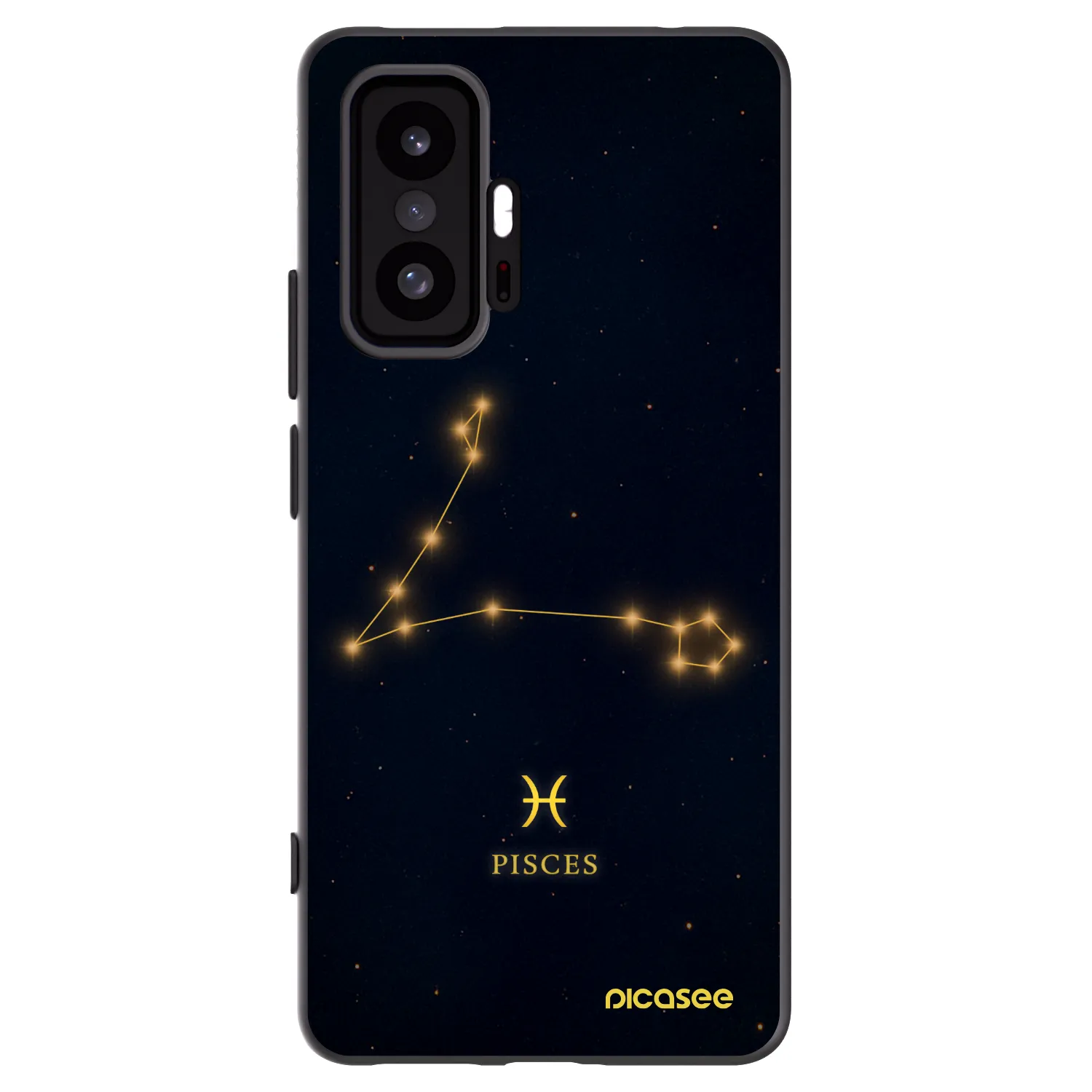 Picasee Μαύρη θήκη σιλικόνης για Xiaomi 11T - PISCES