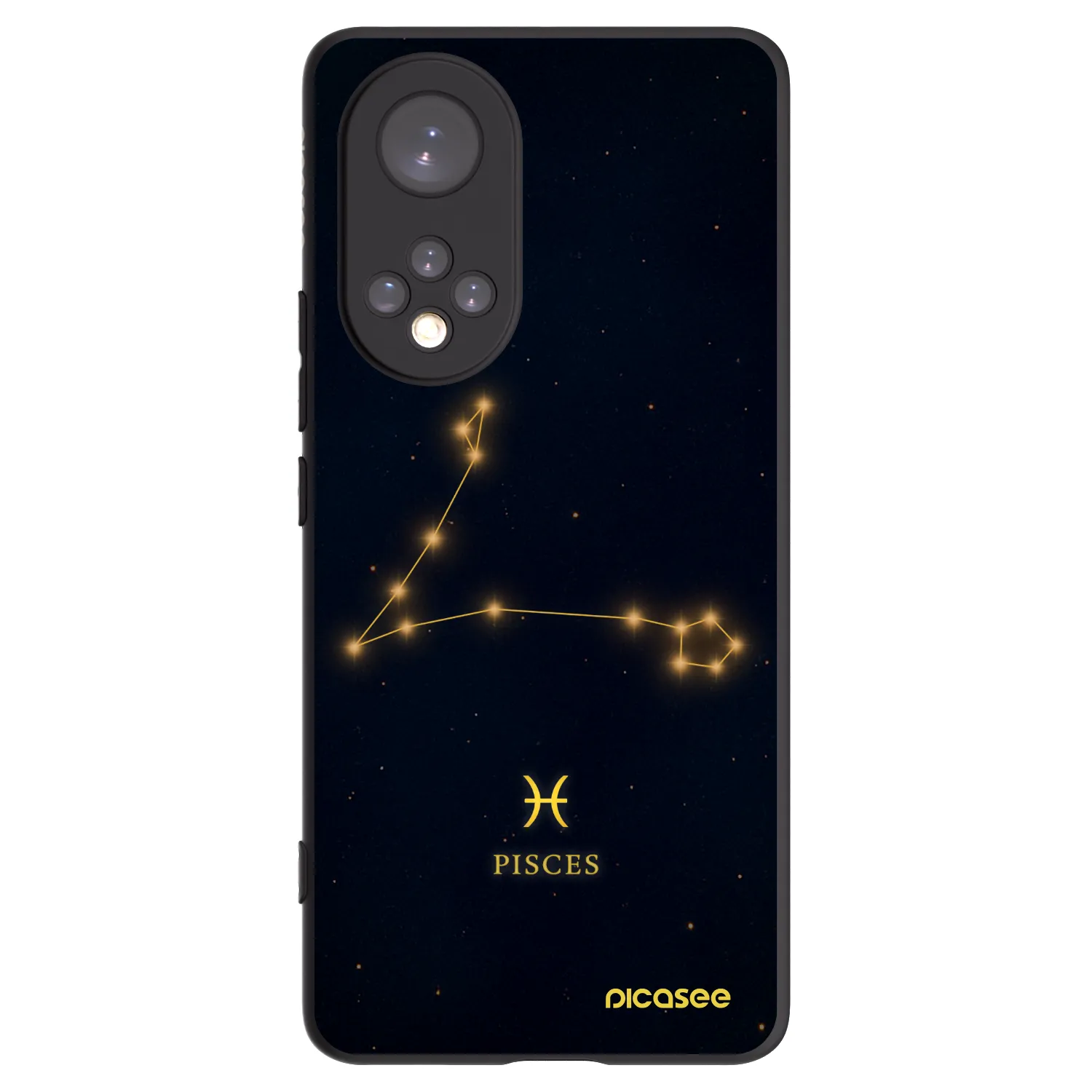 Picasee Μαύρη θήκη σιλικόνης για Huawei Nova 9 - PISCES