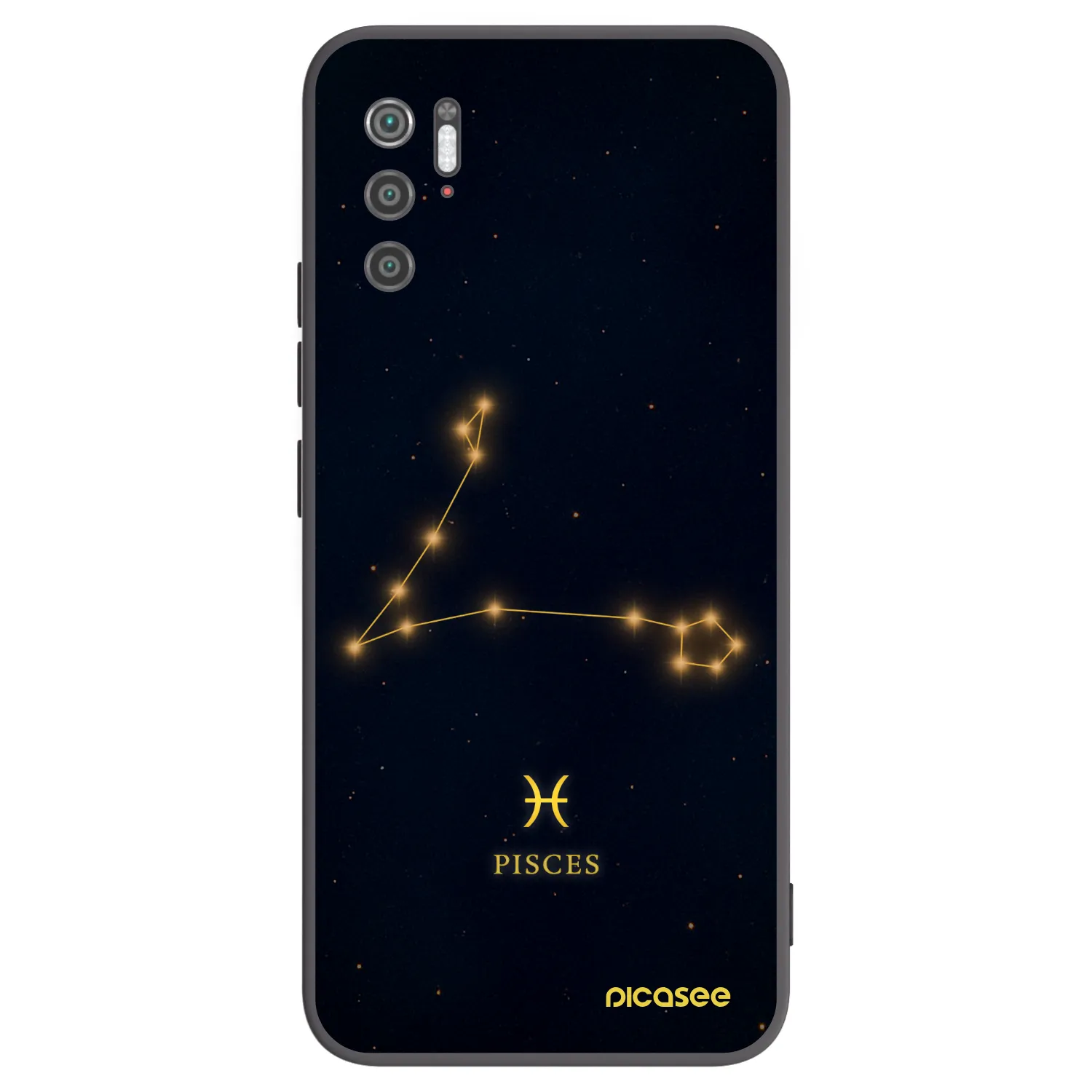 Picasee Μαύρη θήκη σιλικόνης για Xiaomi Poco M3 Pro 5G - PISCES