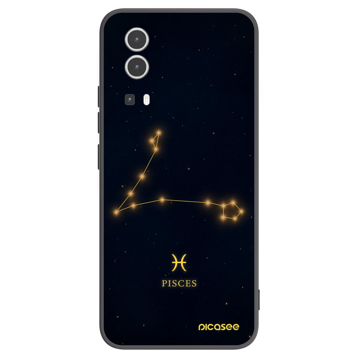 Picasee Μαύρη θήκη σιλικόνης για Vivo Y72 5G - PISCES