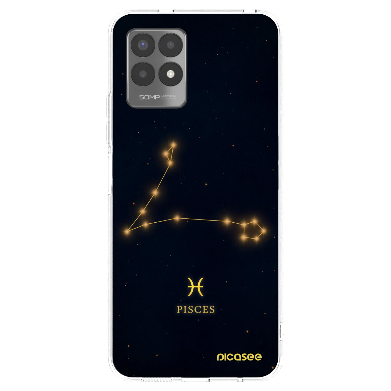 Picasee διαφανής θήκη σιλικόνης Realme 8i - PISCES