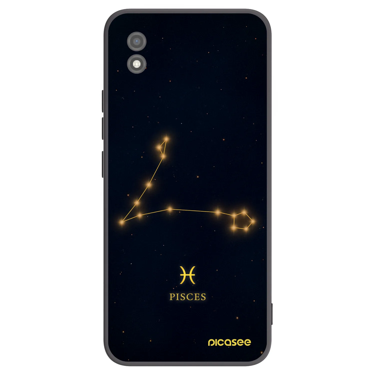 Picasee Μαύρη θήκη σιλικόνης για Realme C11 (2021) - PISCES