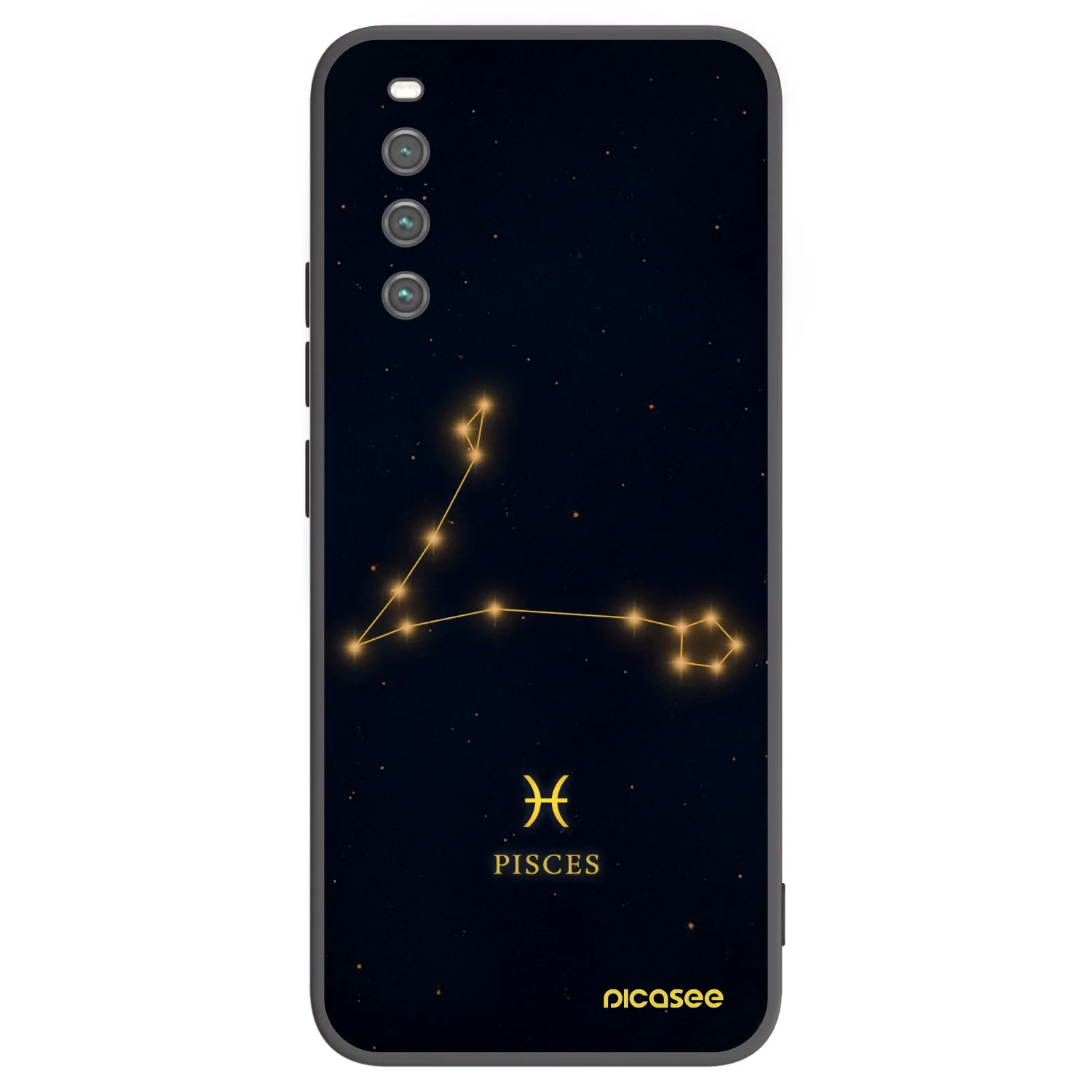 Picasee Μαύρη θήκη σιλικόνης για Sony Xperia 10 IV 5G - PISCES