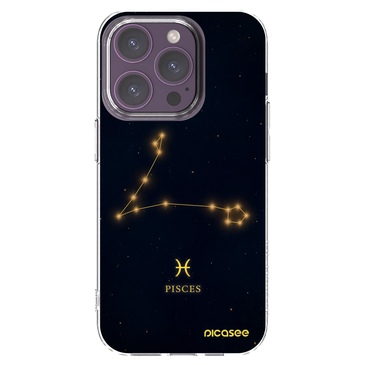 Picasee διαφανής θήκη σιλικόνης Apple iPhone 14 Pro - PISCES