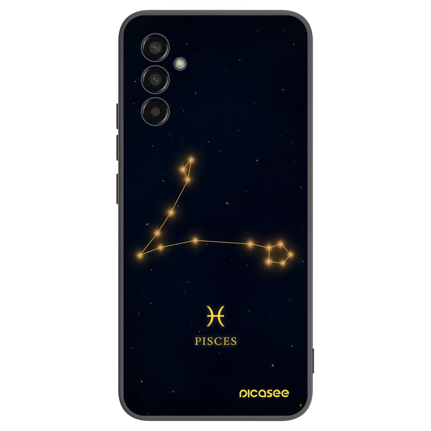 Picasee Μαύρη θήκη σιλικόνης για Samsung Galaxy M13 M135F - PISCES