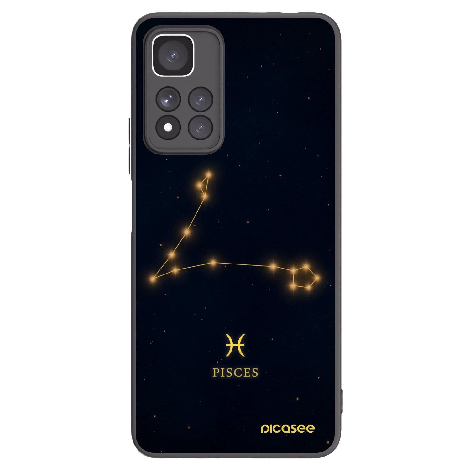 Picasee Μαύρη θήκη σιλικόνης για Xiaomi Redmi Note 11 Pro+ 5G - PISCES