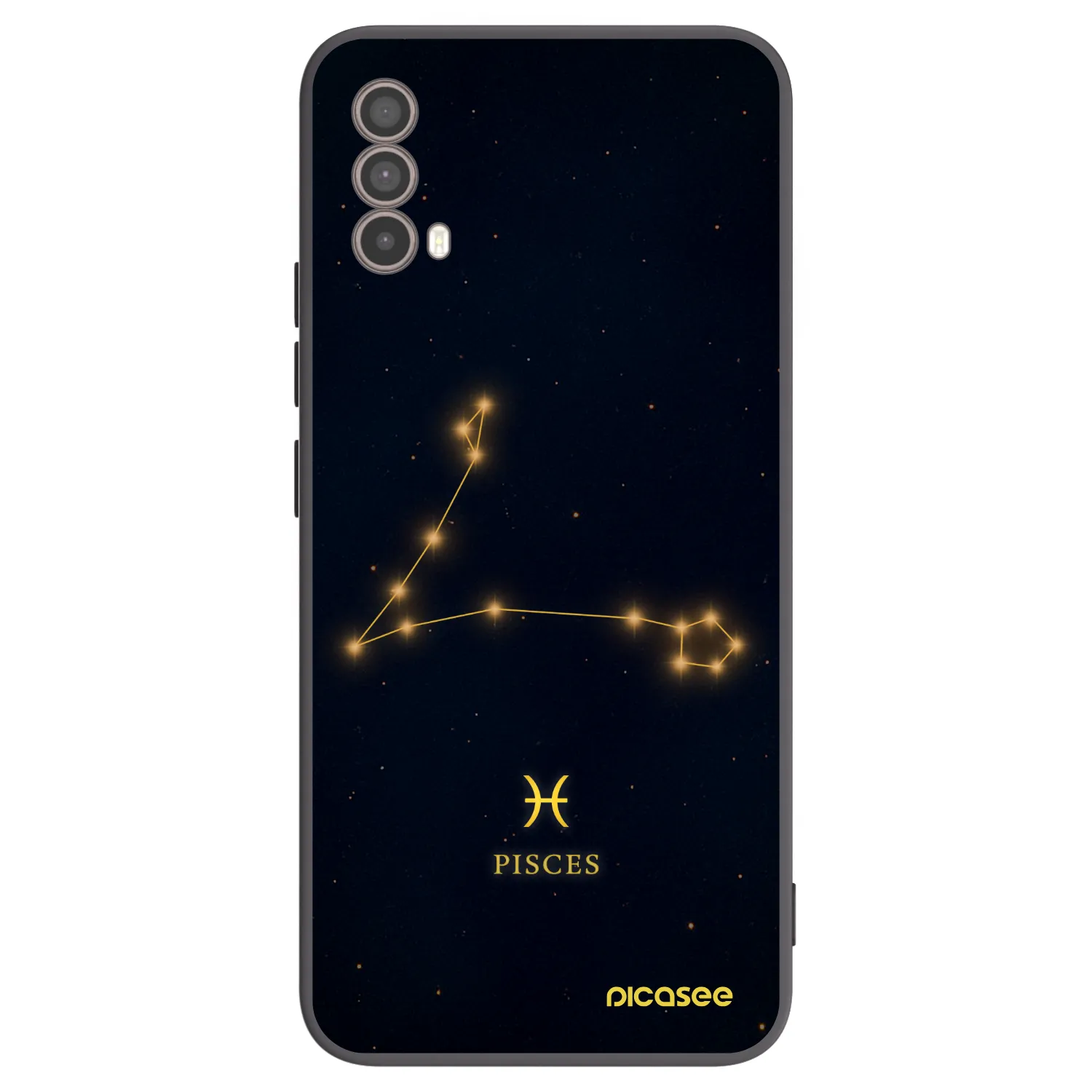 Picasee Μαύρη θήκη σιλικόνης για Motorola Moto E40 - PISCES