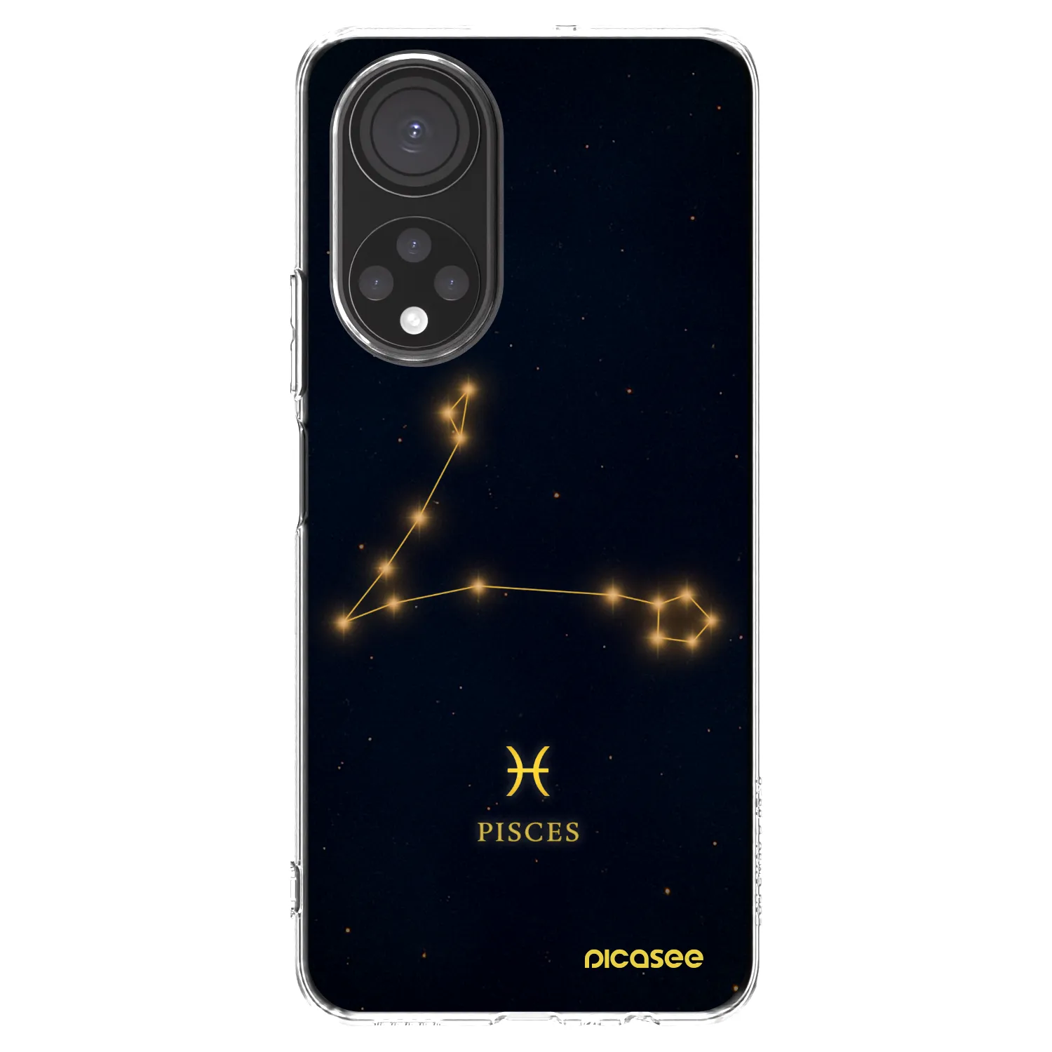Picasee διαφανής θήκη σιλικόνης Honor X7 - PISCES