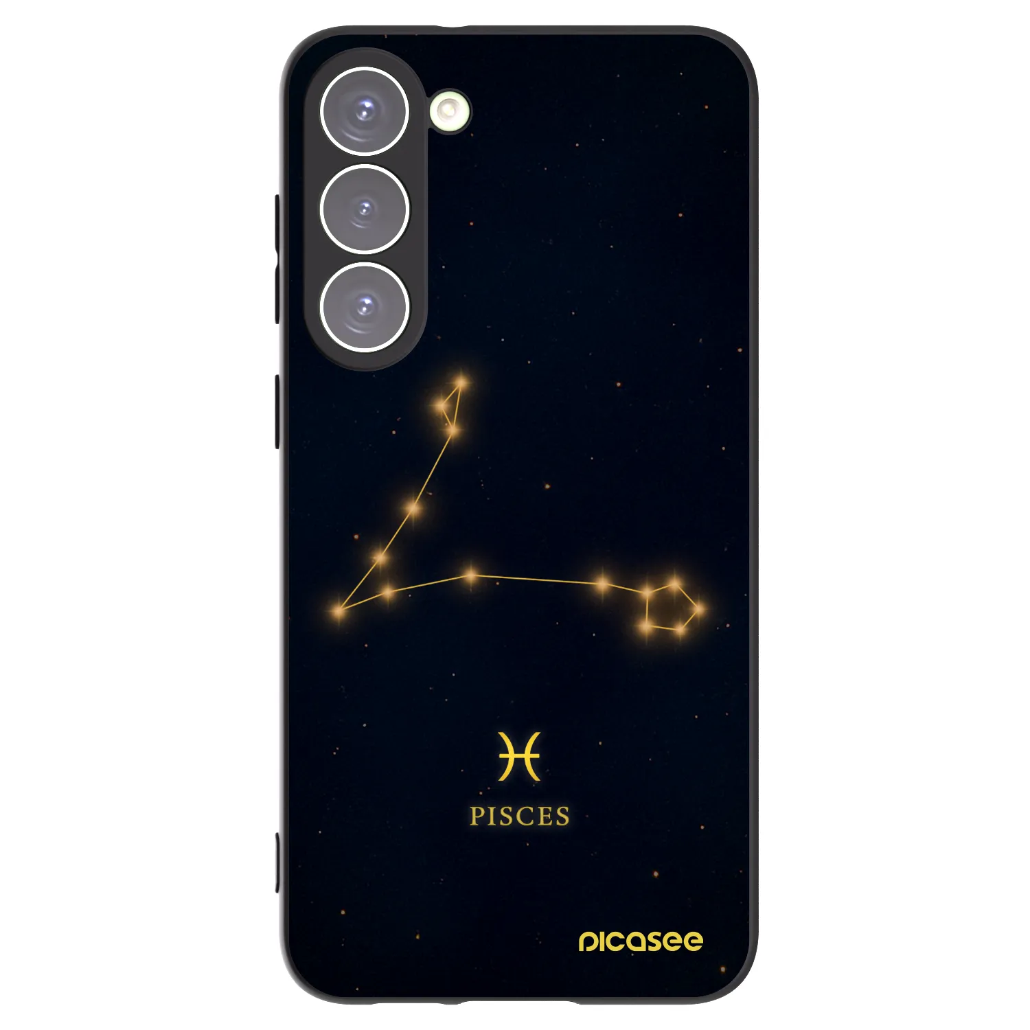 Picasee Μαύρη θήκη σιλικόνης για Samsung Galaxy S23+ 5G - PISCES