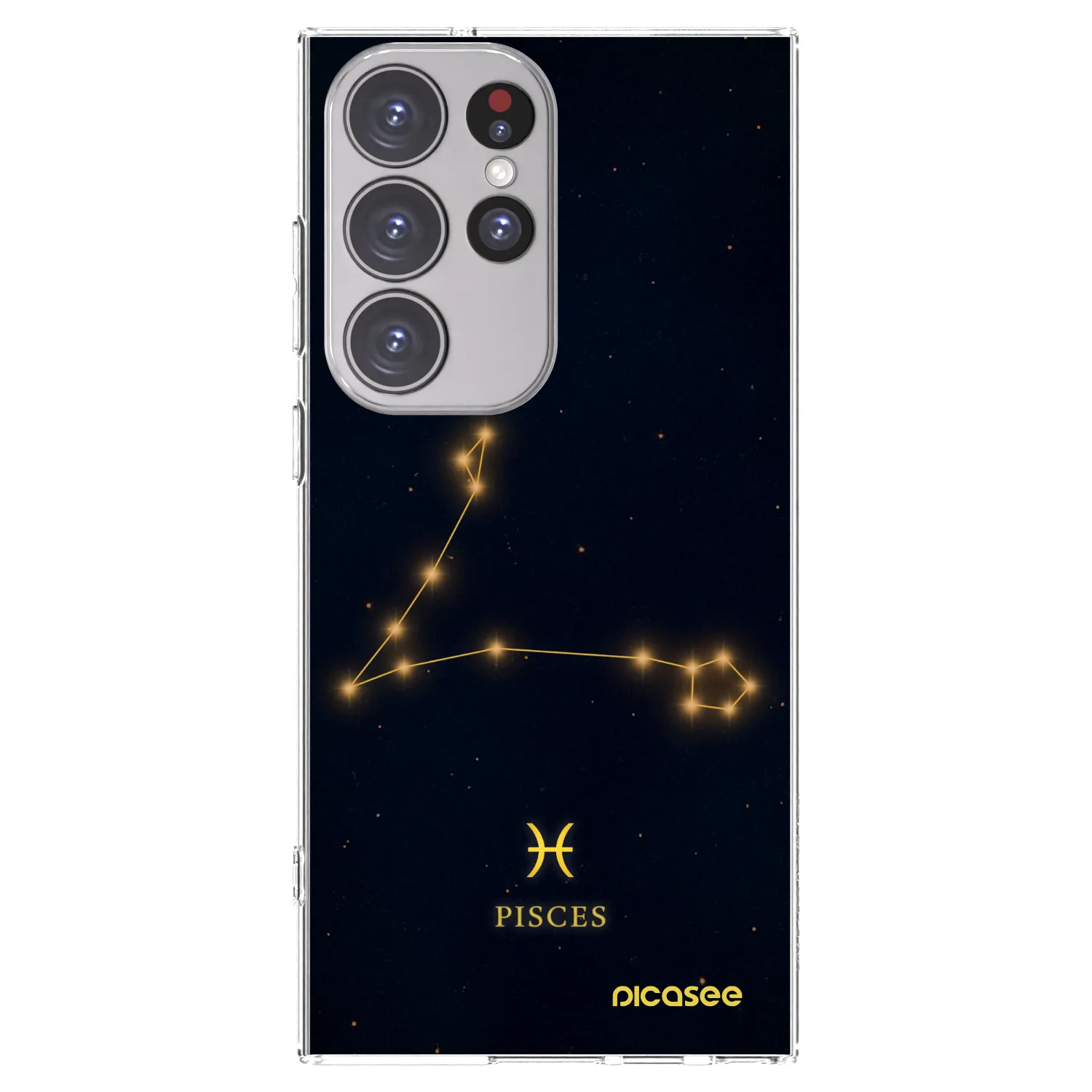 Picasee διαφανής θήκη σιλικόνης Samsung Galaxy S23 Ultra 5G - PISCES