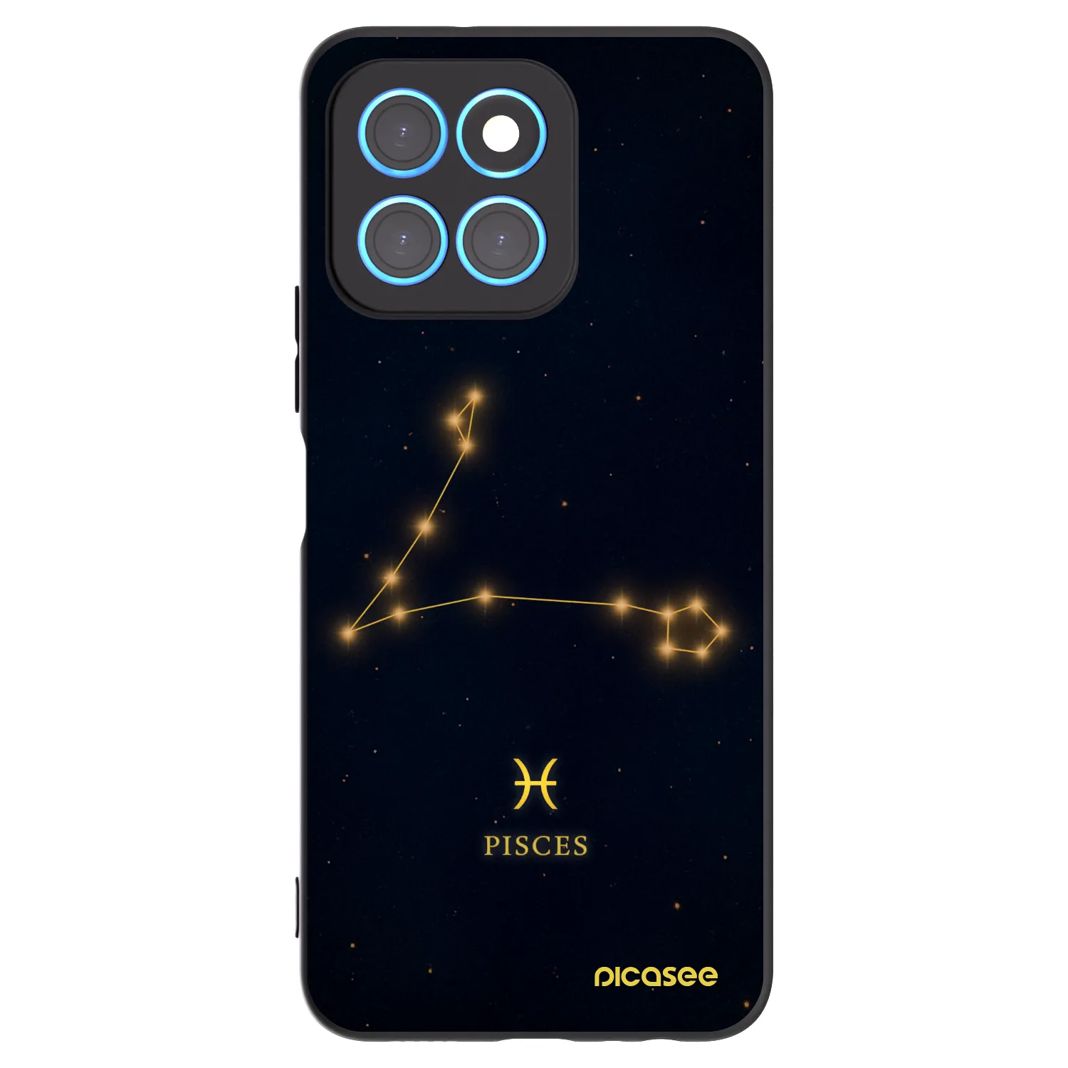 Picasee Μαύρη θήκη σιλικόνης για Honor X6 - PISCES