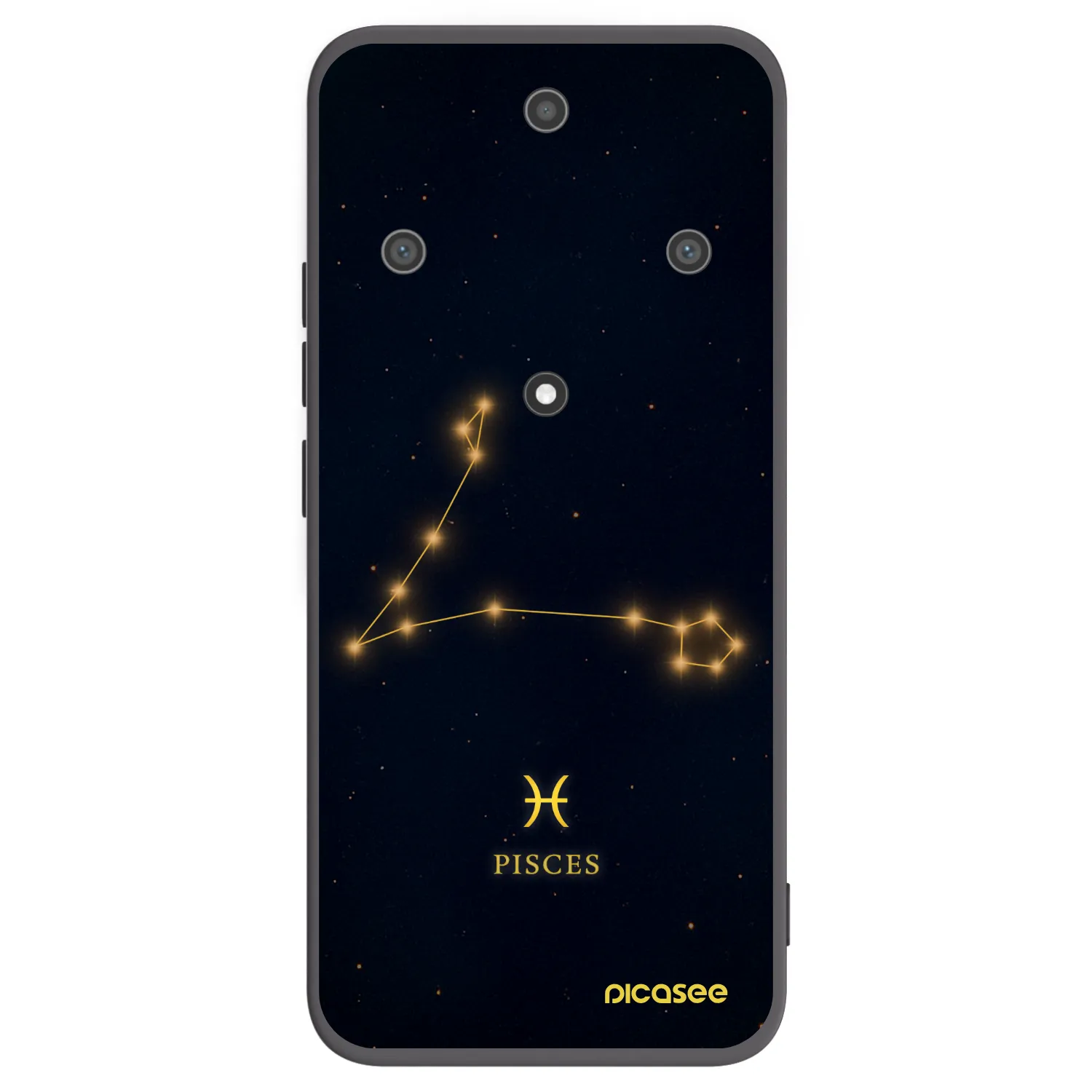 Picasee Μαύρη θήκη σιλικόνης για Honor Magic5 Lite 5G - PISCES