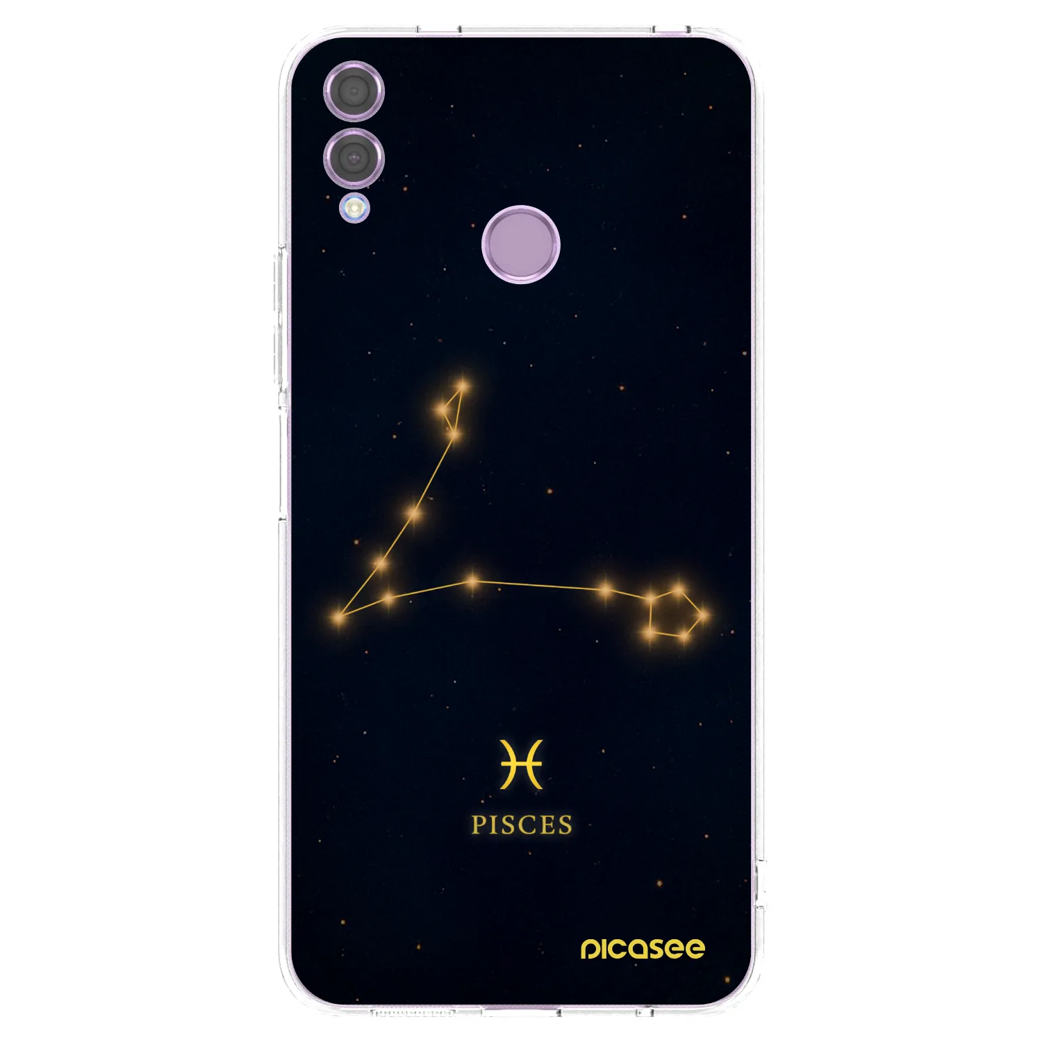 Picasee διαφανής θήκη σιλικόνης Honor 8X - PISCES