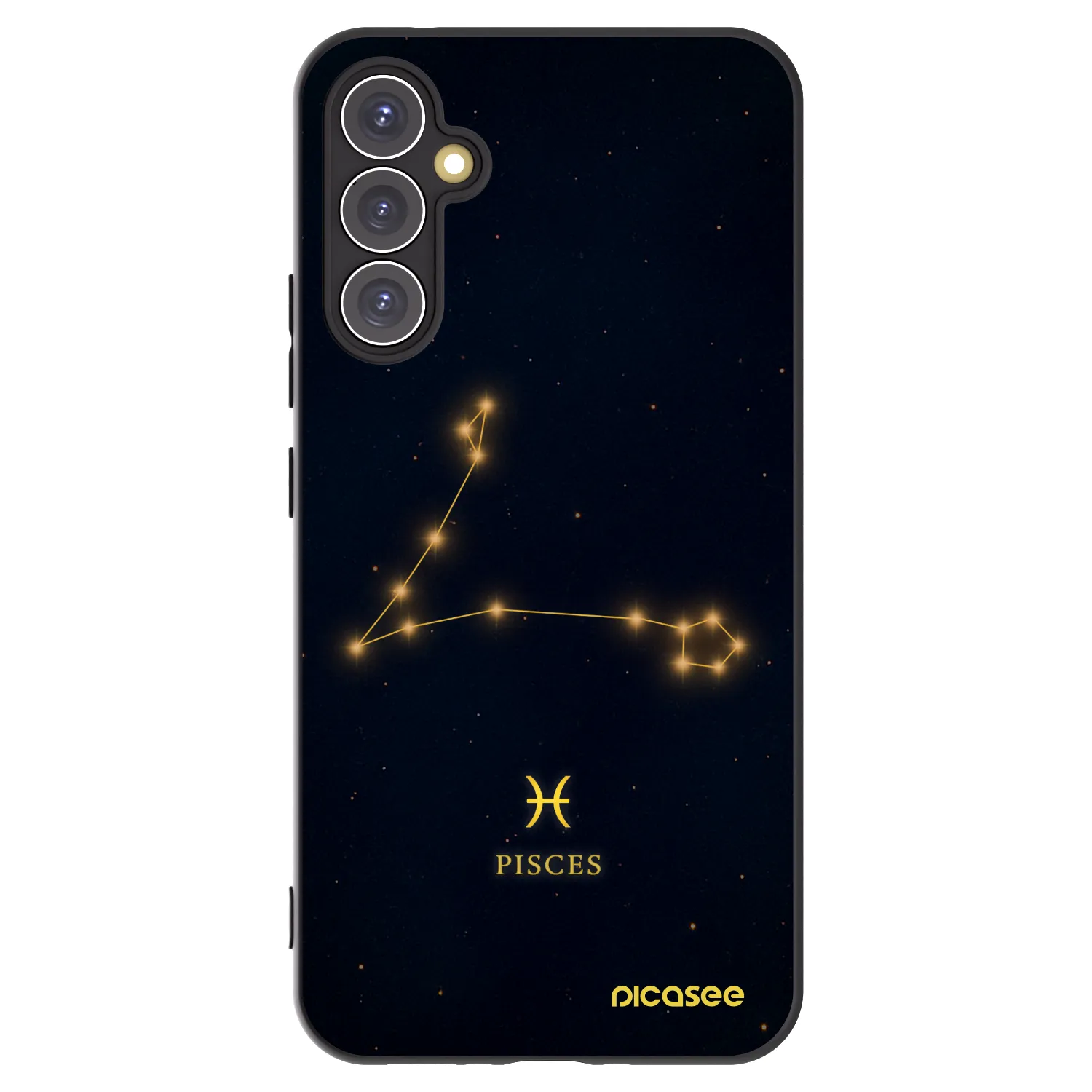Picasee Μαύρη θήκη σιλικόνης για Samsung Galaxy A34 5G A346B - PISCES