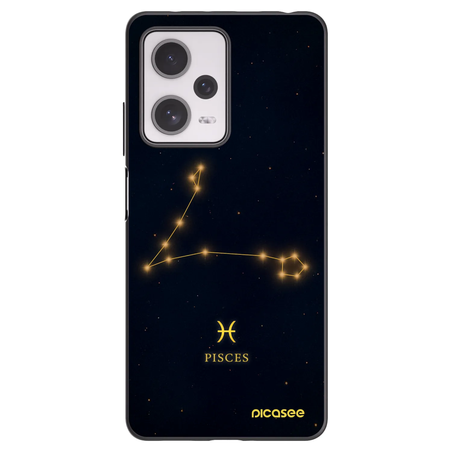 Picasee Μαύρη θήκη σιλικόνης για Xiaomi Redmi Note 12 Pro+ 5G - PISCES