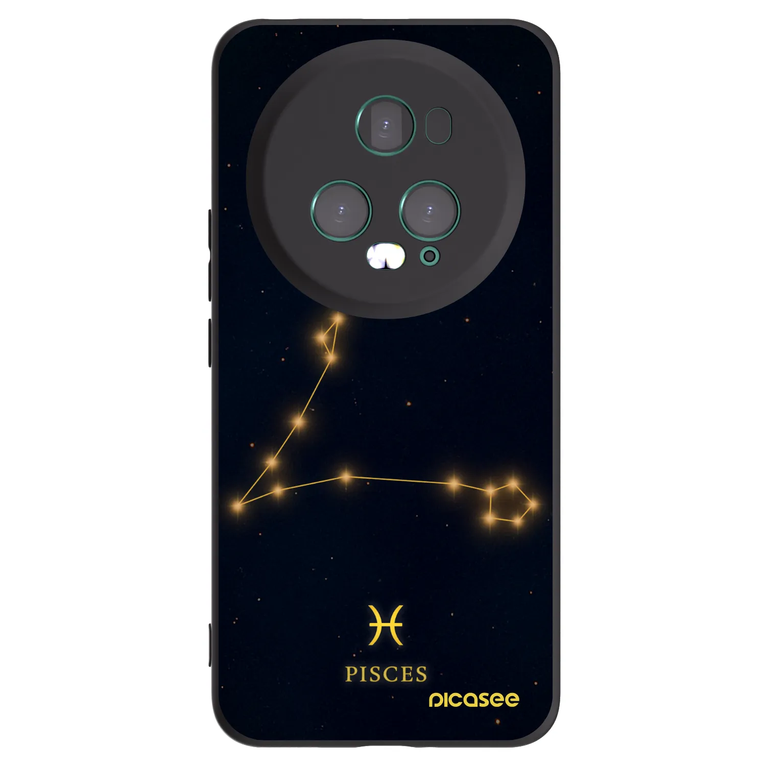 Picasee Μαύρη θήκη σιλικόνης για Honor Magic5 Pro - PISCES
