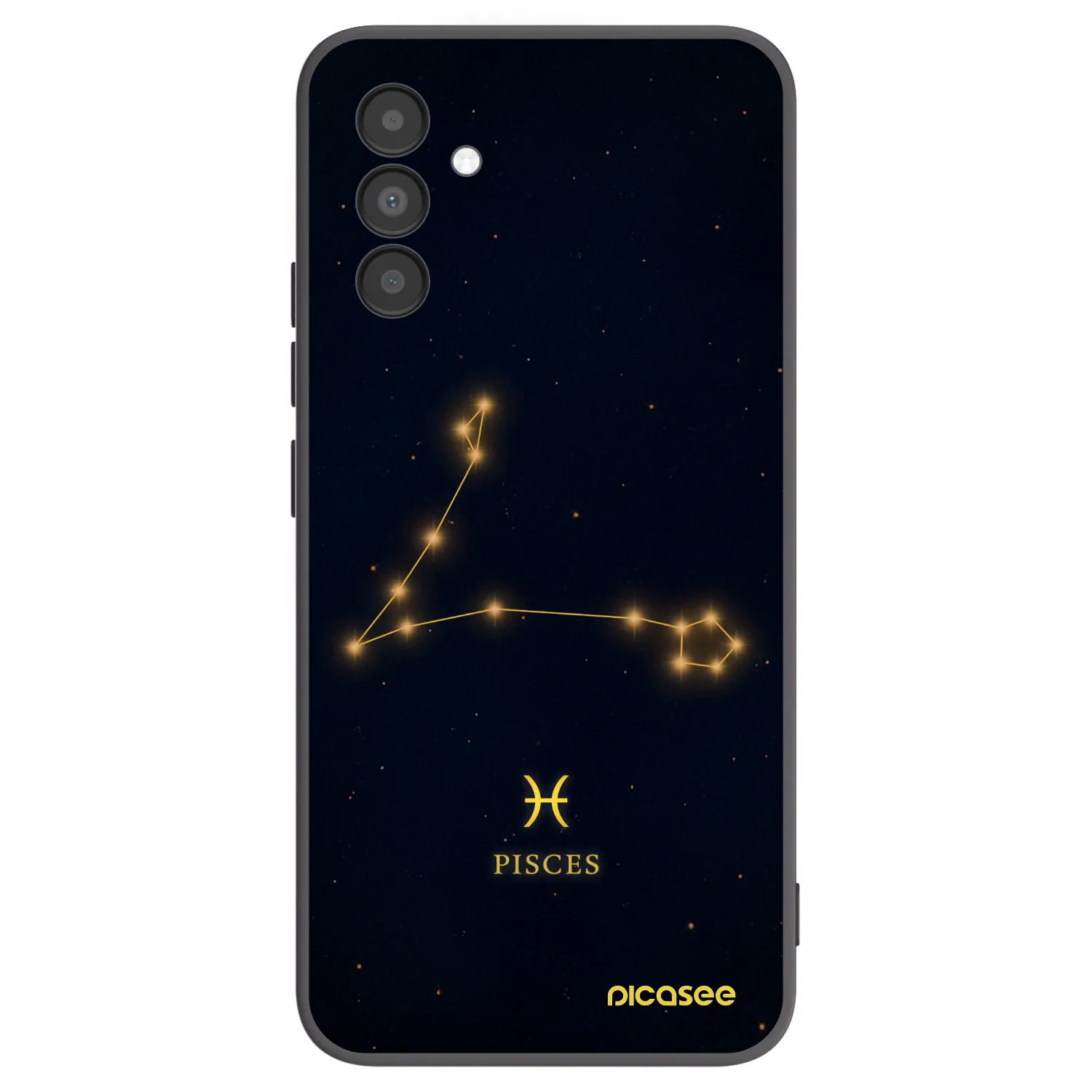 Picasee Μαύρη θήκη σιλικόνης για Samsung Galaxy A04s A047F - PISCES