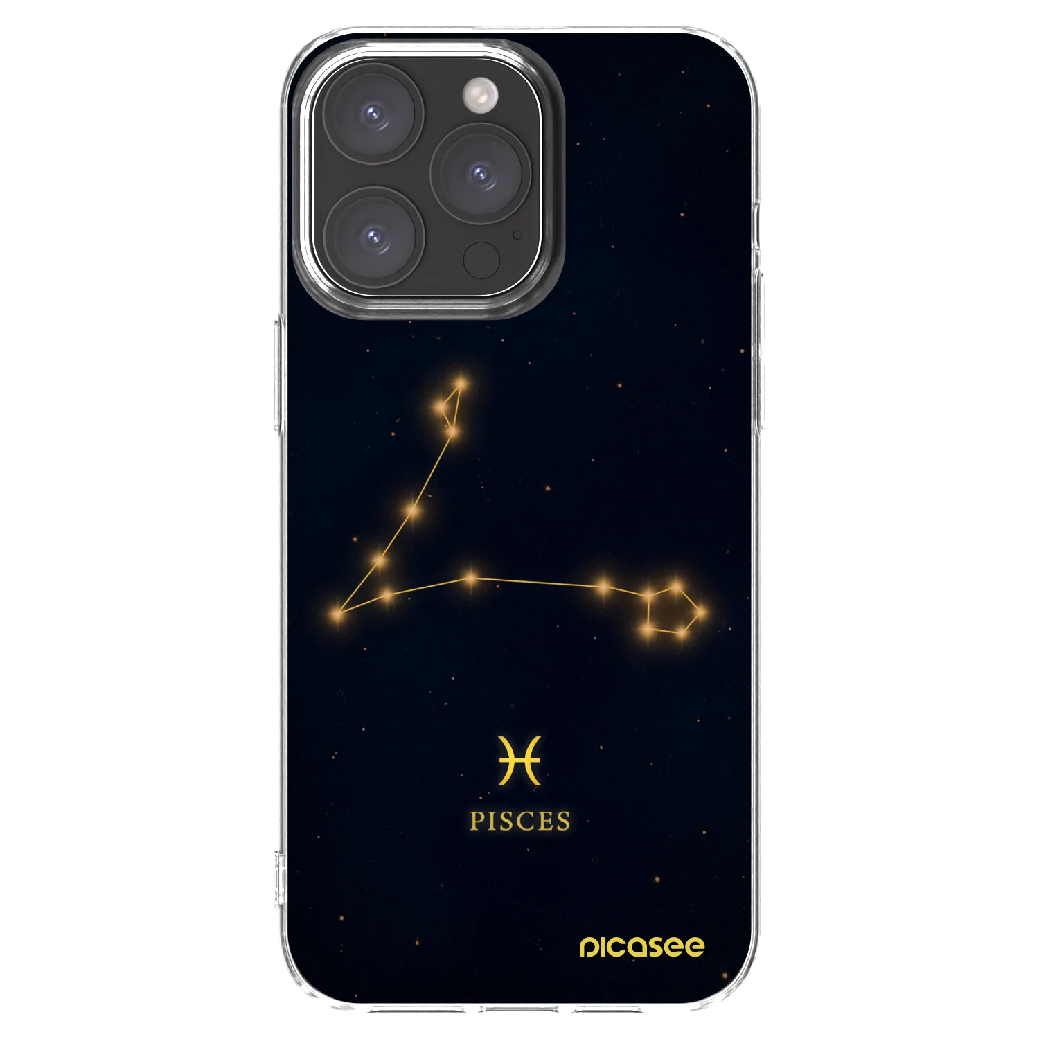 Picasee διαφανής θήκη σιλικόνης Apple iPhone 15 Pro Max - PISCES