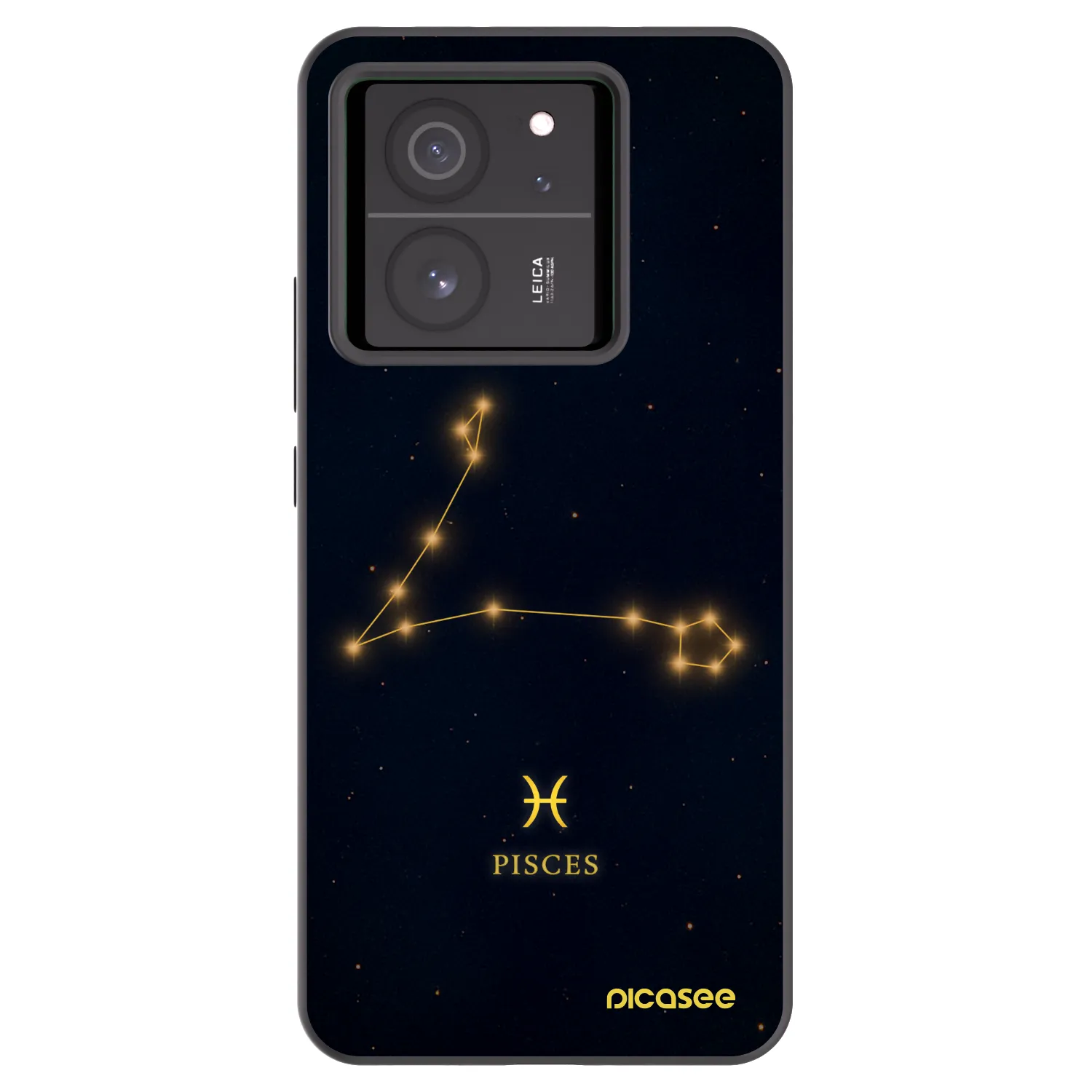 Picasee Μαύρη θήκη σιλικόνης για Xiaomi 13T - PISCES