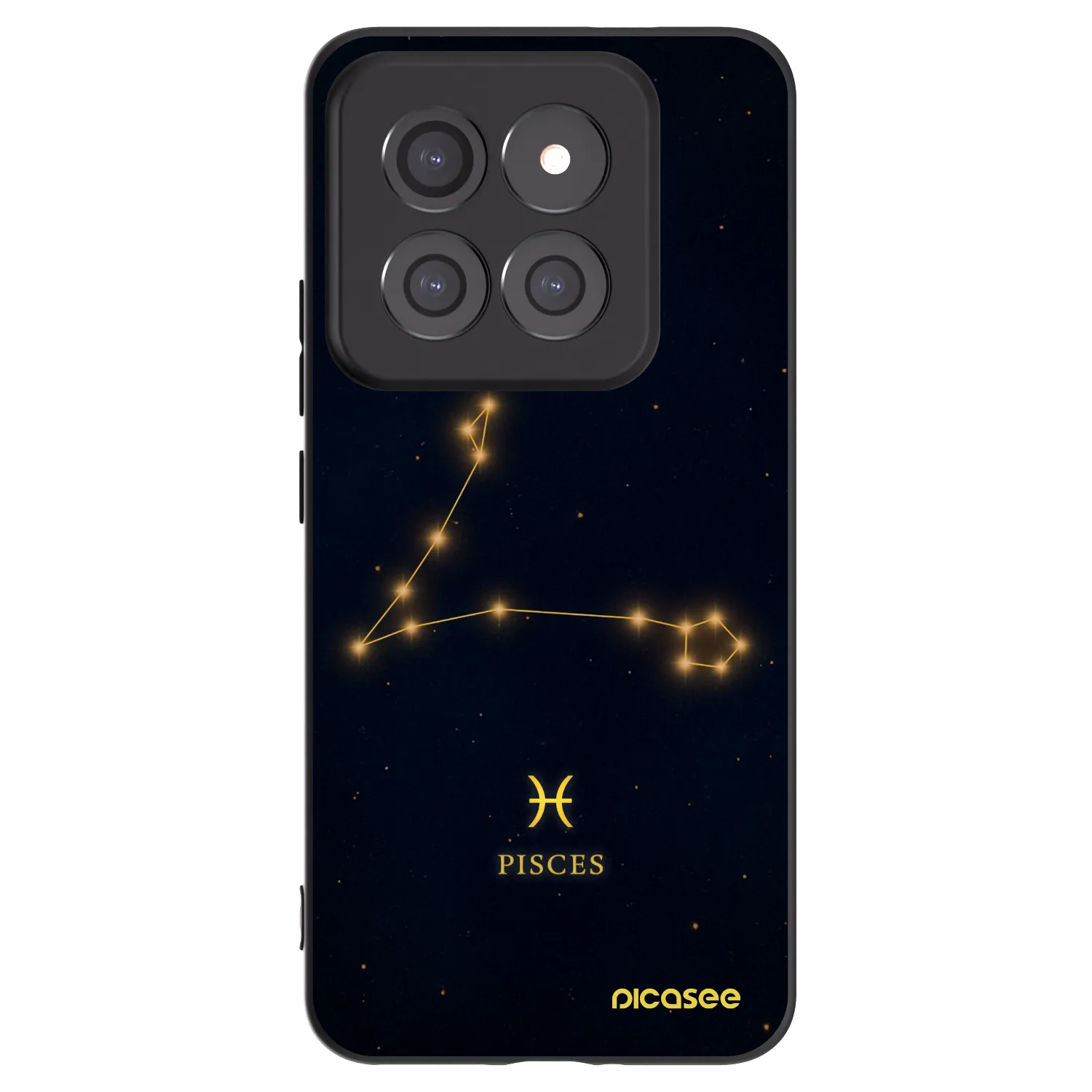 Picasee Μαύρη θήκη σιλικόνης για Xiaomi 14 Pro - PISCES