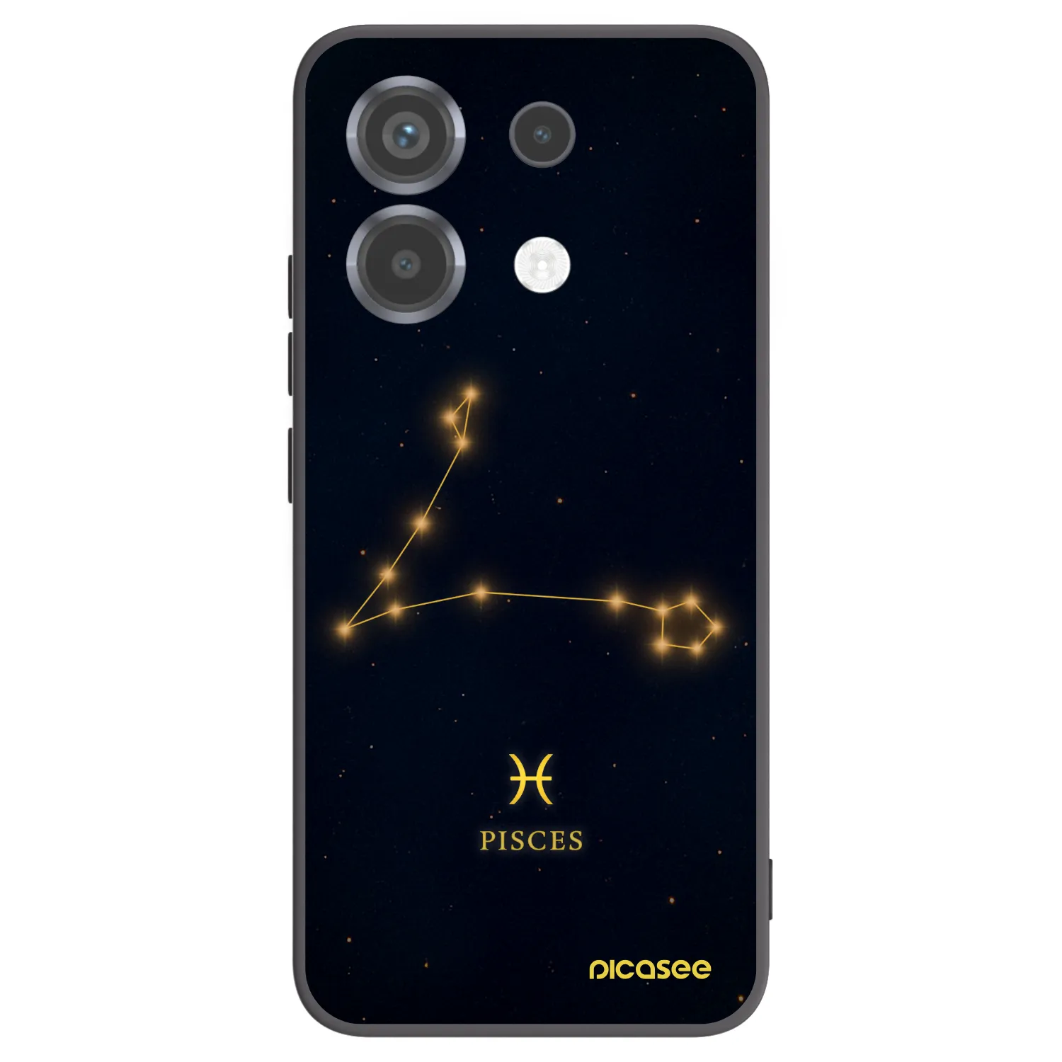 Picasee Μαύρη θήκη σιλικόνης για Xiaomi Poco X6 - PISCES