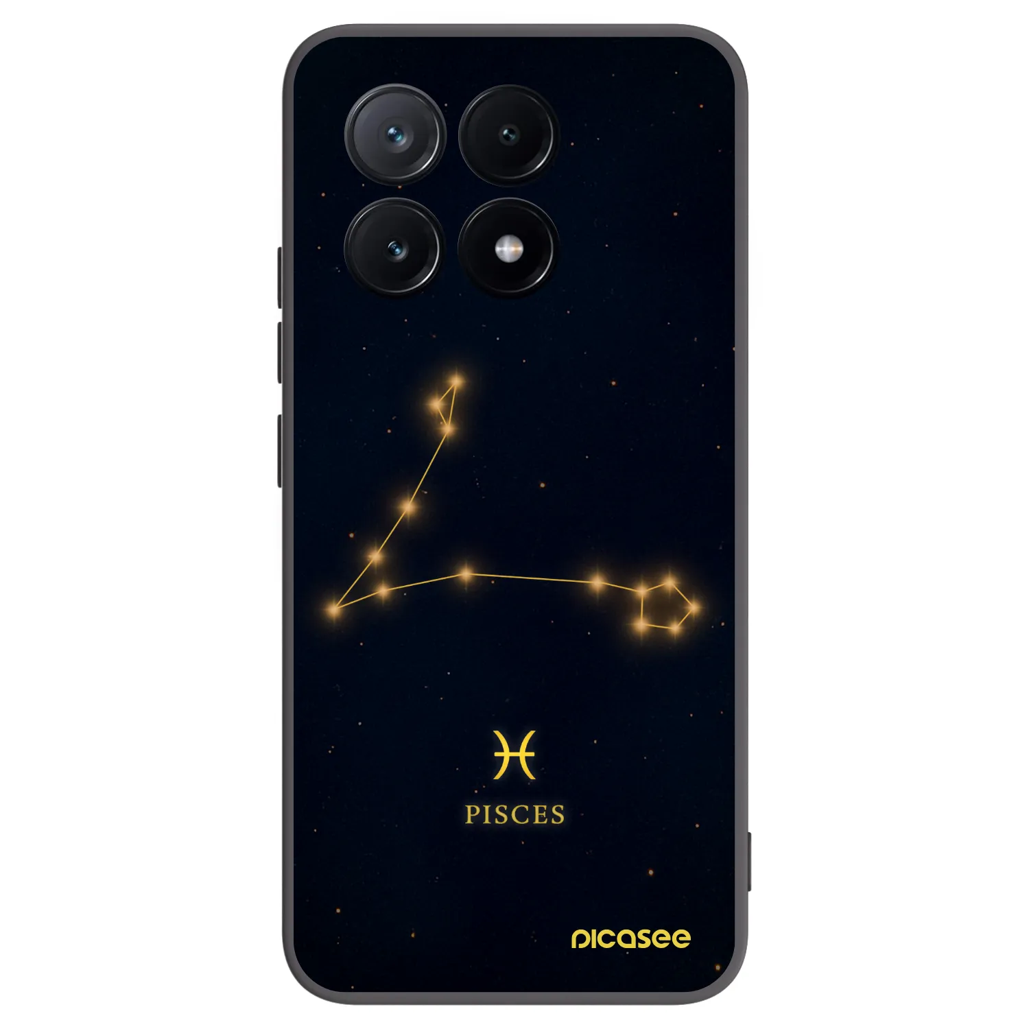 Picasee Μαύρη θήκη σιλικόνης για Xiaomi Poco X6 Pro - PISCES