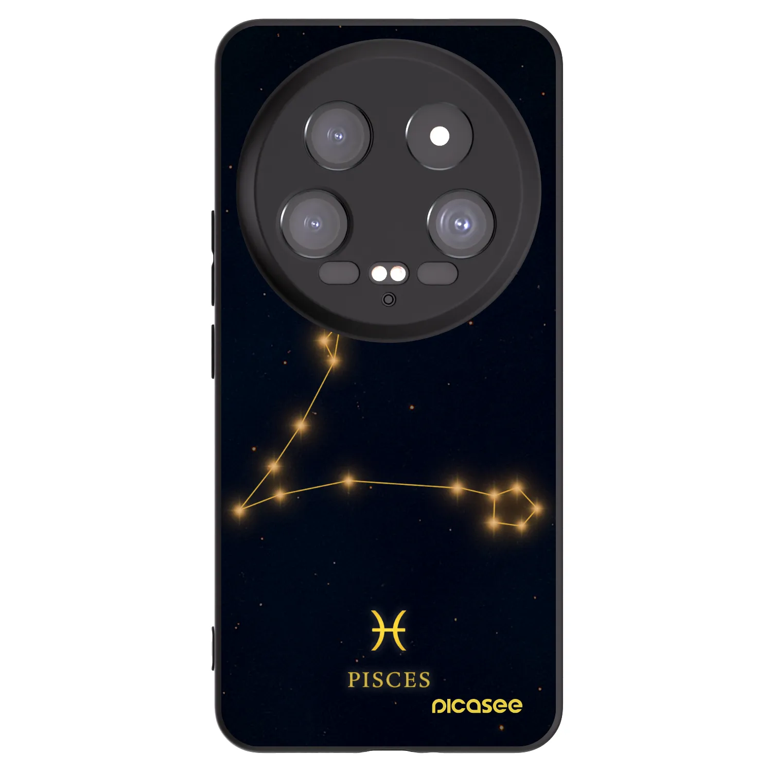 Picasee Μαύρη θήκη σιλικόνης για Xiaomi 14 Ultra - PISCES