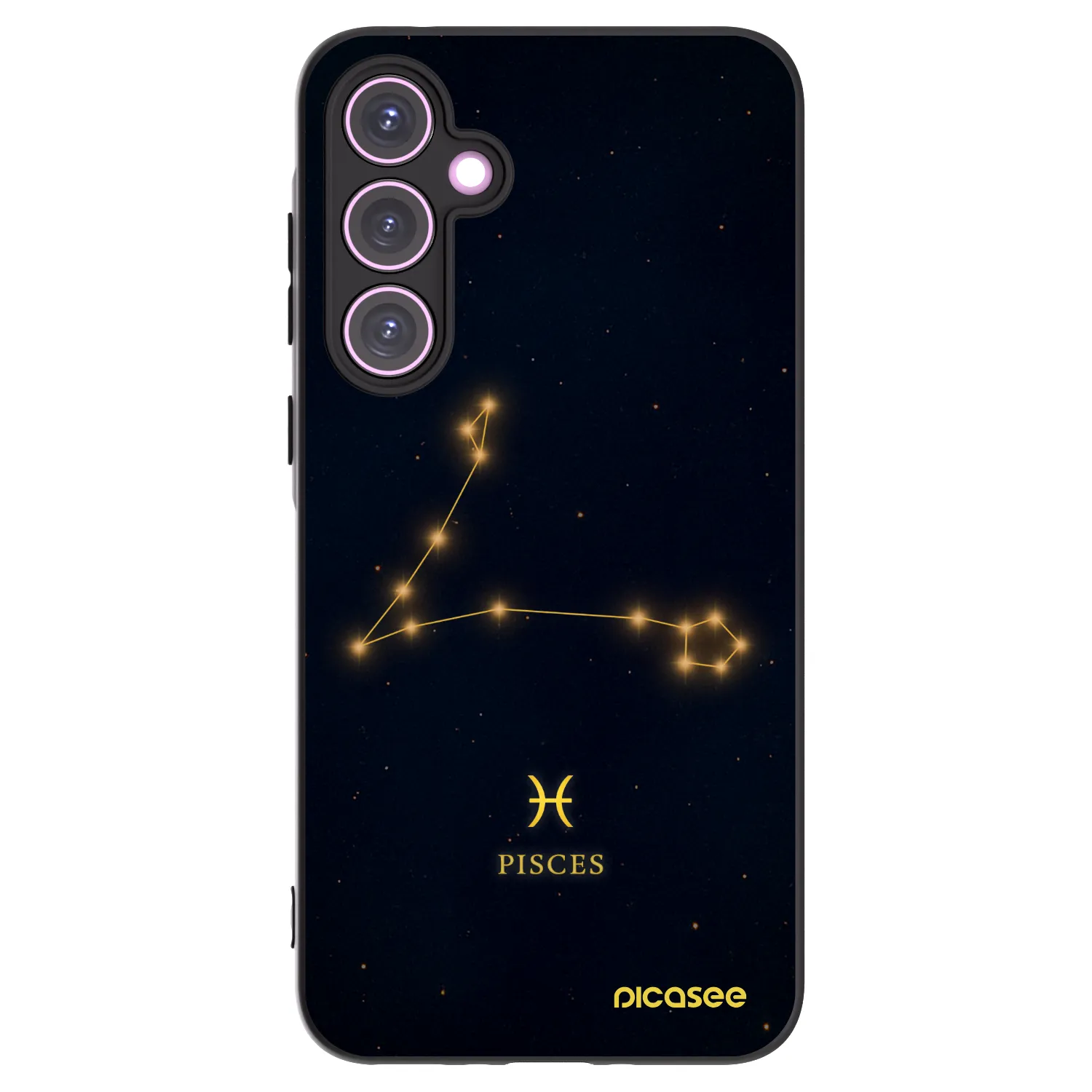 Picasee Μαύρη θήκη σιλικόνης για Samsung Galaxy A35 5G A356B - PISCES