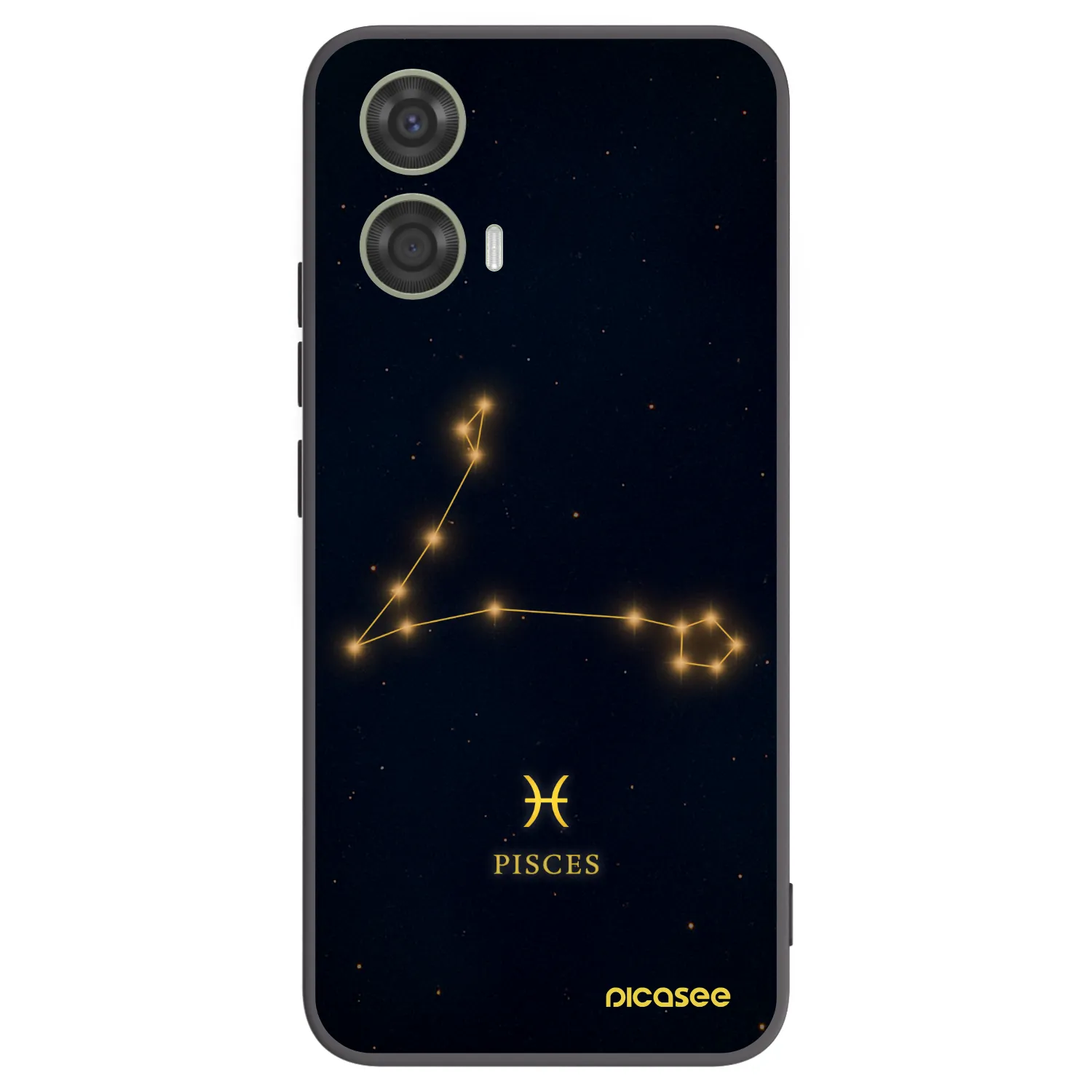 Picasee Μαύρη θήκη σιλικόνης για Motorola Moto G24 - PISCES