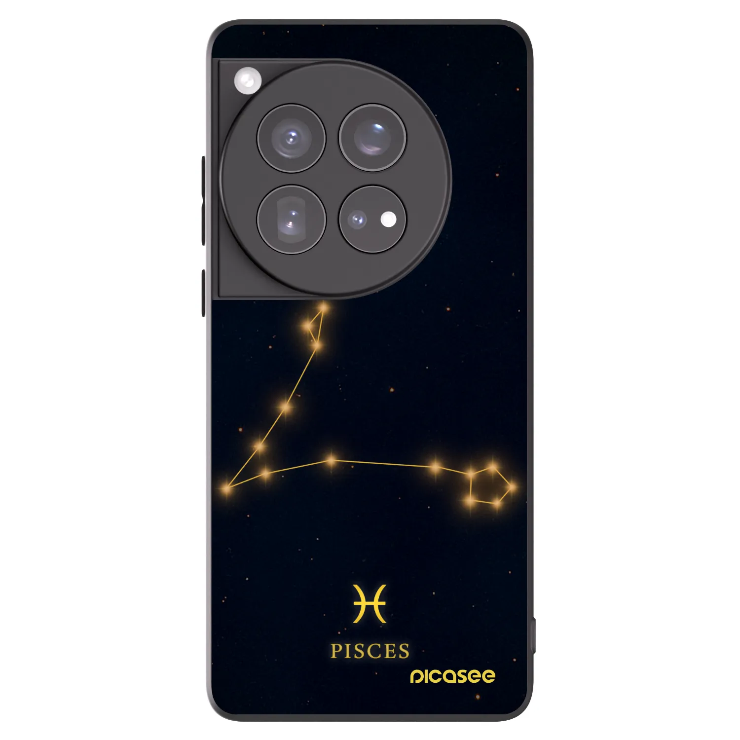 Picasee Μαύρη θήκη σιλικόνης για OnePlus 12 5G - PISCES