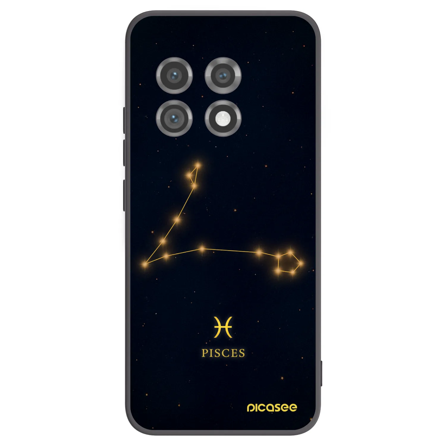 Picasee Μαύρη θήκη σιλικόνης για OnePlus 11 5G - PISCES