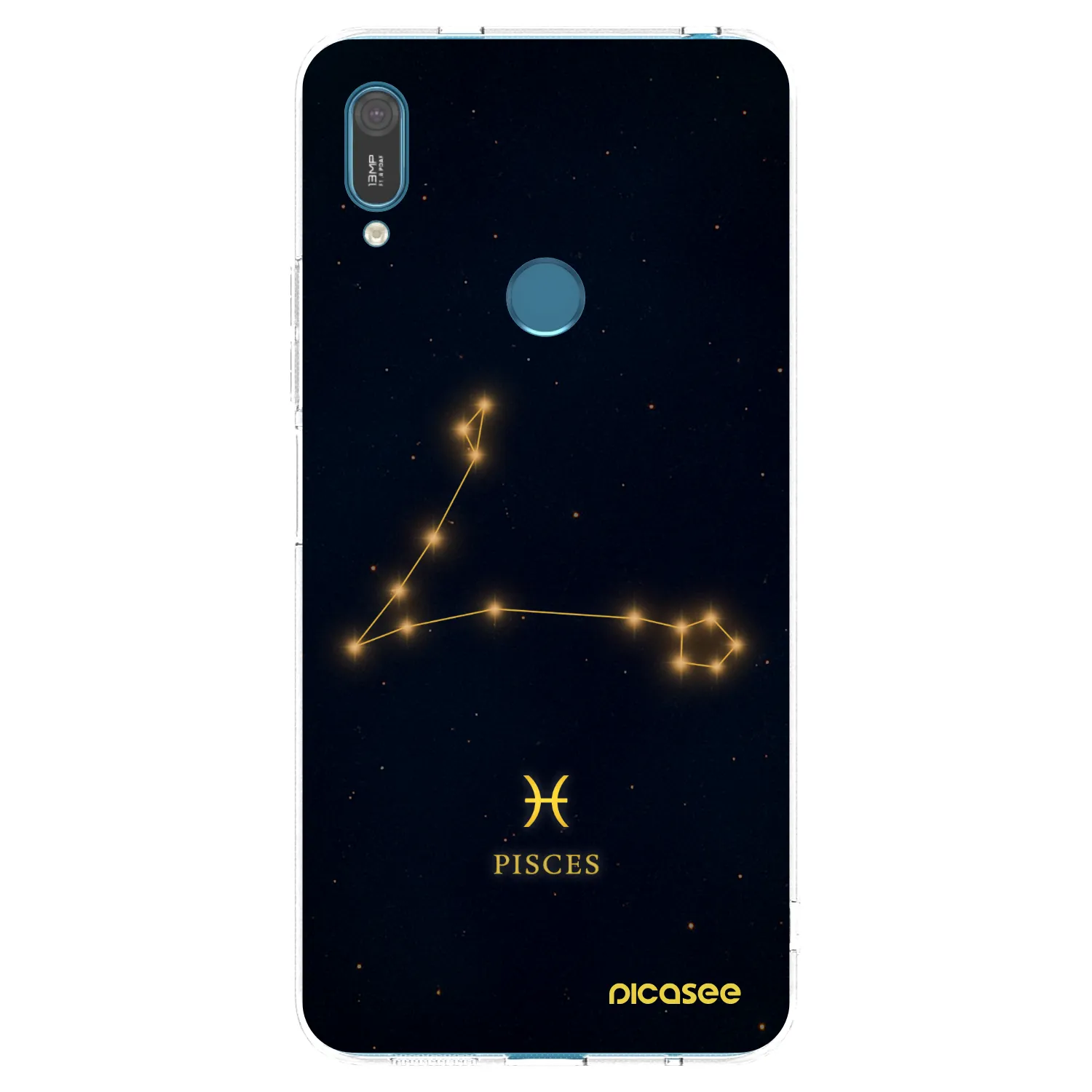 Picasee διαφανής θήκη σιλικόνης Huawei Y7 2019 - PISCES