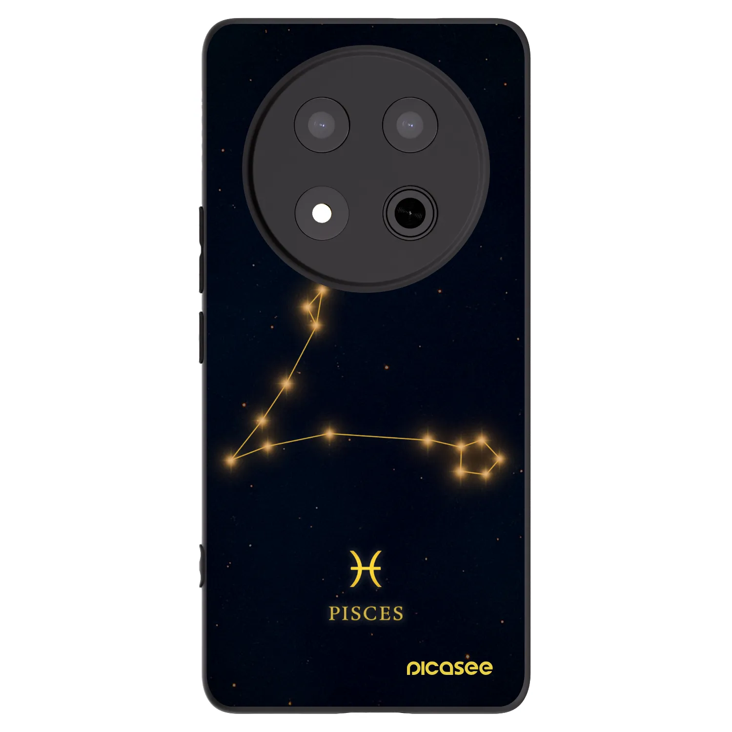 Picasee Μαύρη θήκη σιλικόνης για Honor Magic7 Lite 5G - PISCES