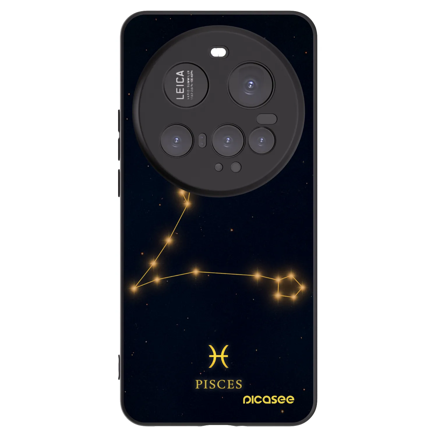 Picasee Μαύρη θήκη σιλικόνης για Xiaomi 15 Ultra - PISCES