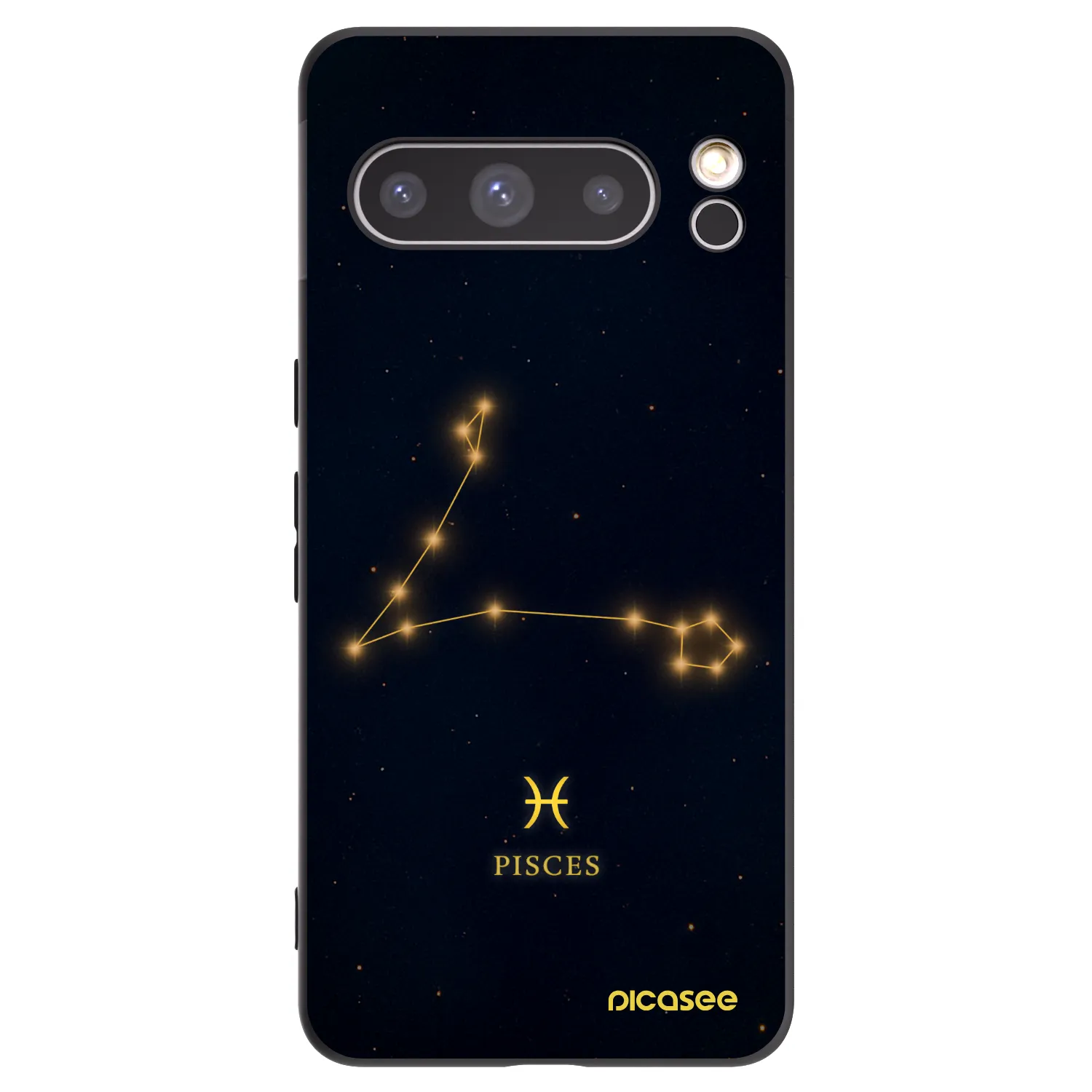 Picasee Μαύρη θήκη σιλικόνης για Google Pixel 8 Pro - PISCES
