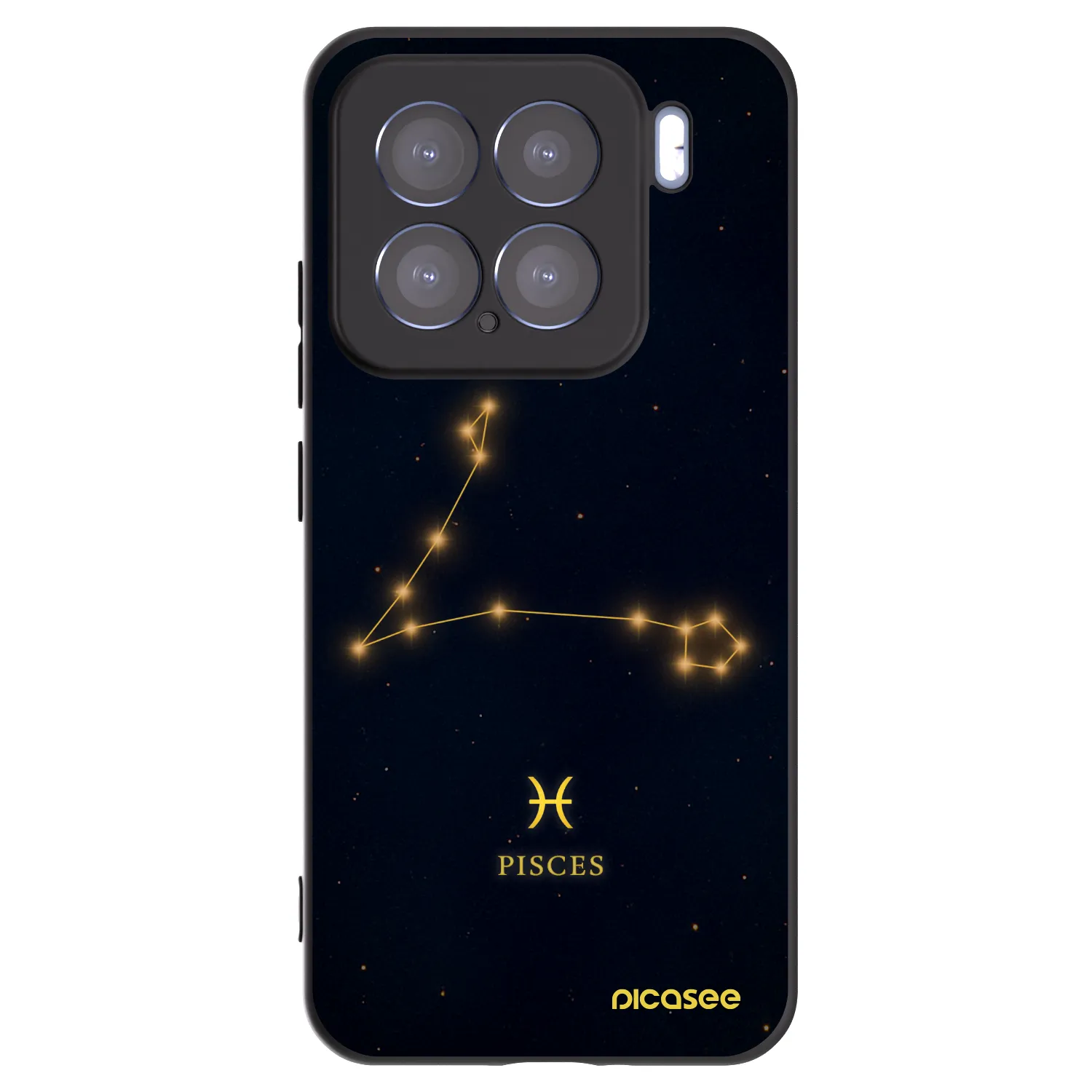 Picasee Μαύρη θήκη σιλικόνης για Xiaomi 15 - PISCES