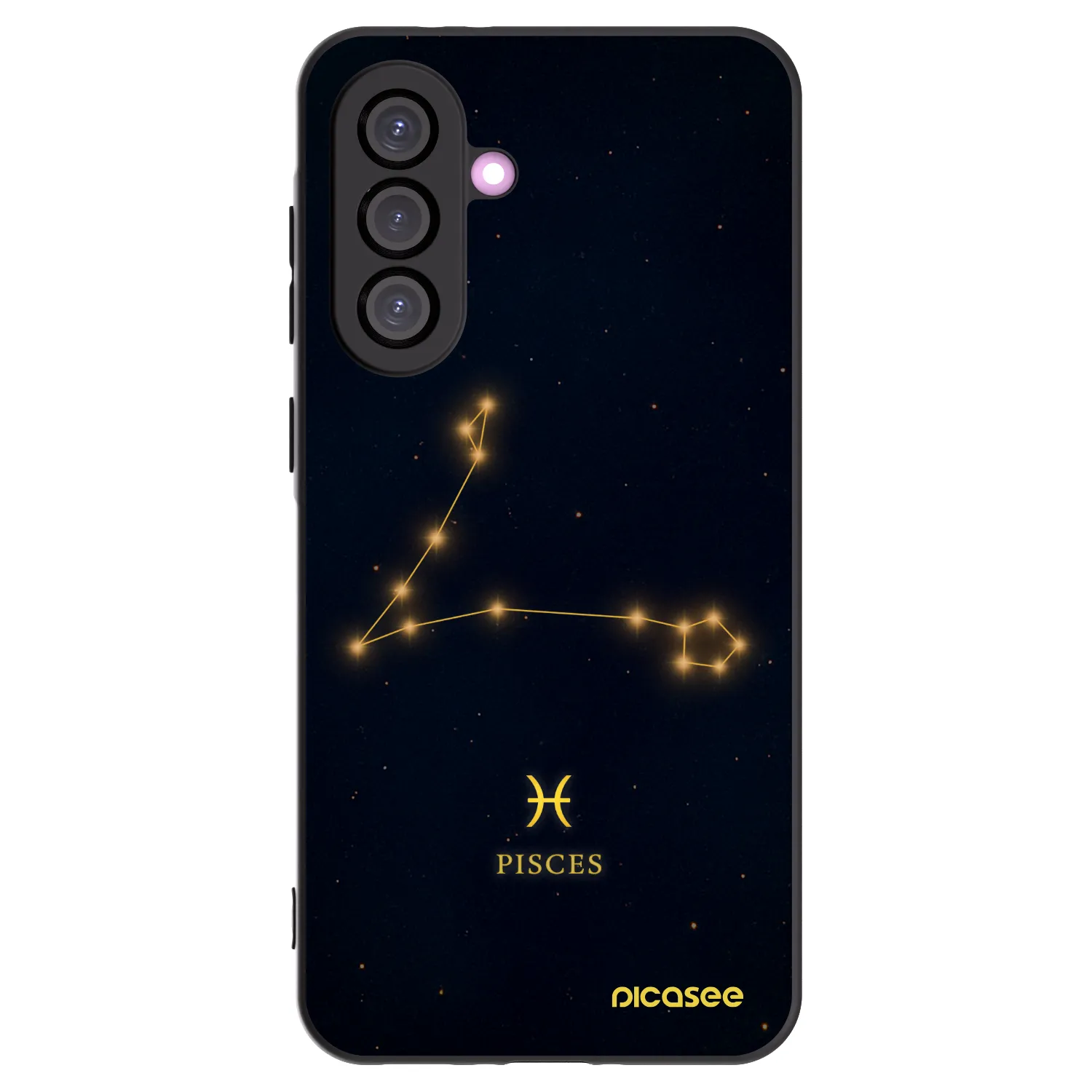 Picasee Μαύρη θήκη σιλικόνης για Samsung Galaxy A36 5G - PISCES