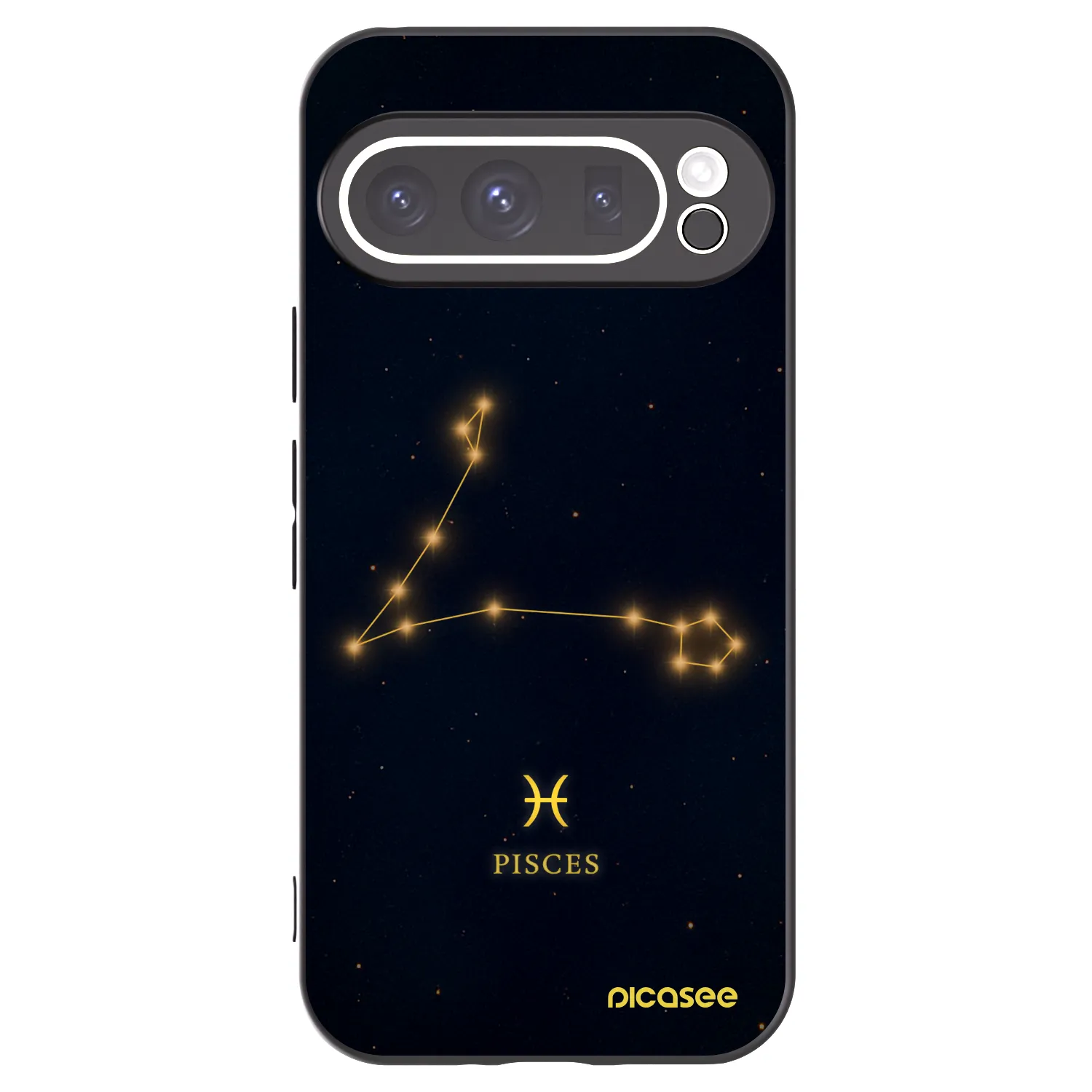 Picasee Μαύρη θήκη σιλικόνης για Google Pixel 9 Pro - PISCES