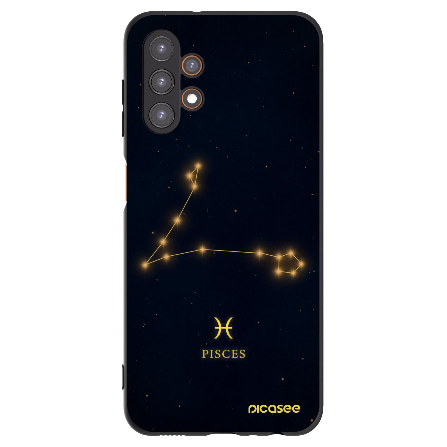 Picasee Μαύρη θήκη σιλικόνης για Samsung Galaxy A13 5G - PISCES