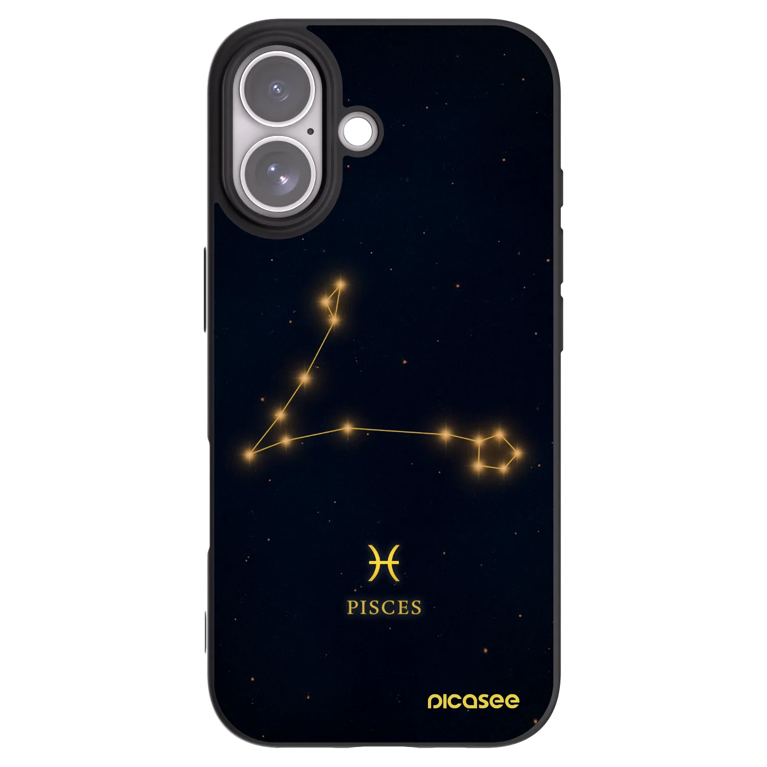 Picasee Μαύρη θήκη σιλικόνης για Apple iPhone 17 - PISCES