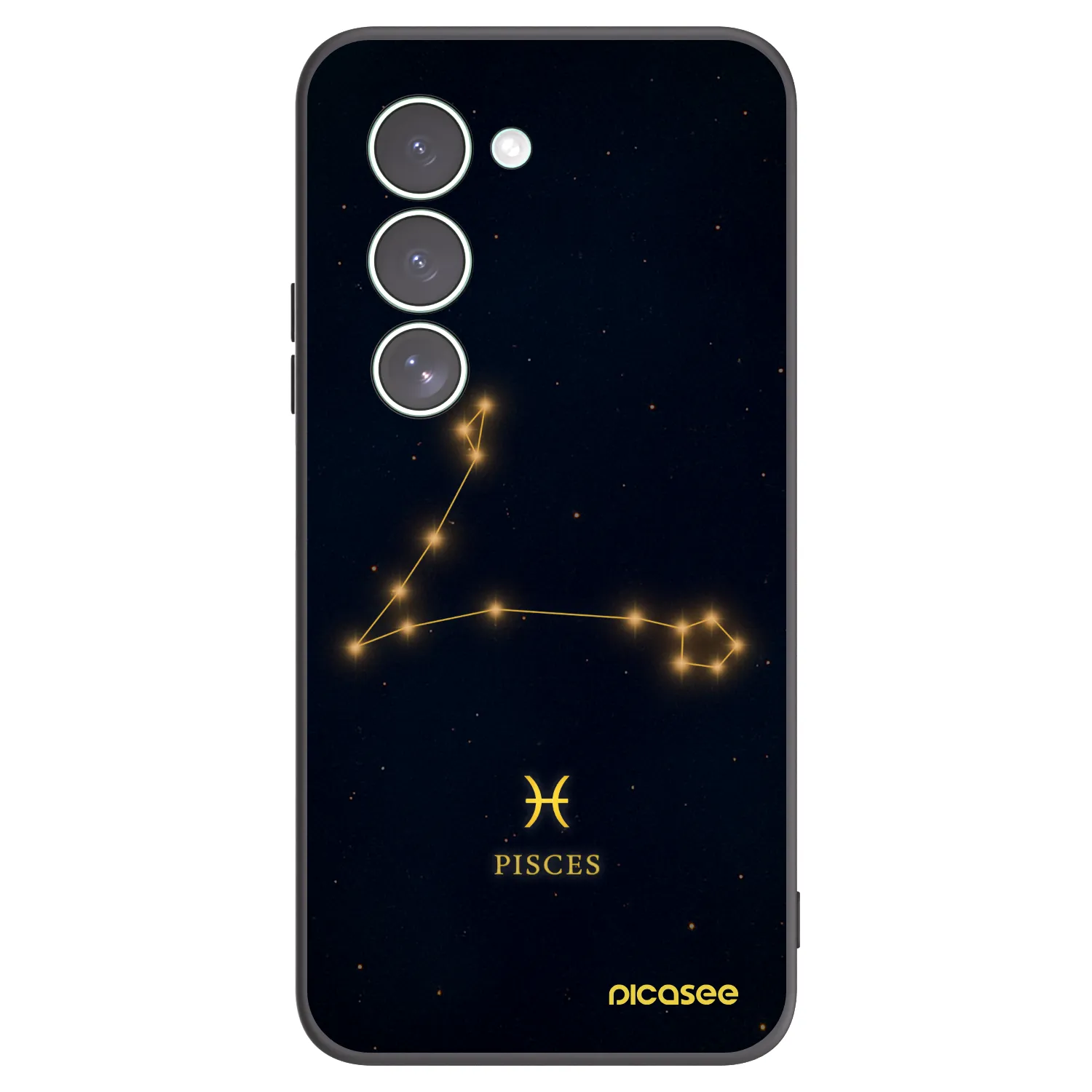 Picasee Μαύρη θήκη σιλικόνης για Xiaomi Redmi 15 5G - PISCES