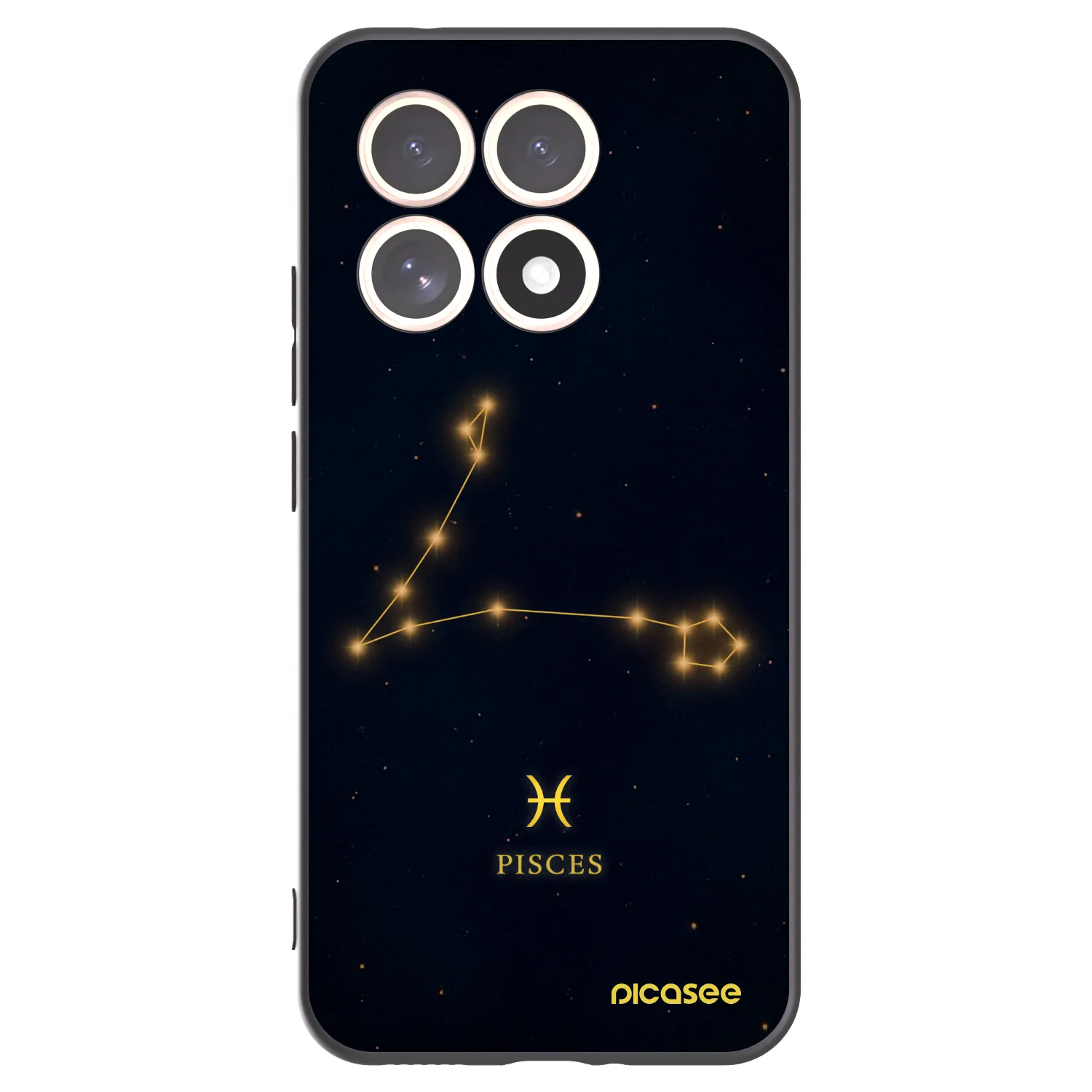 Picasee Μαύρη θήκη σιλικόνης για Xiaomi 15T - PISCES