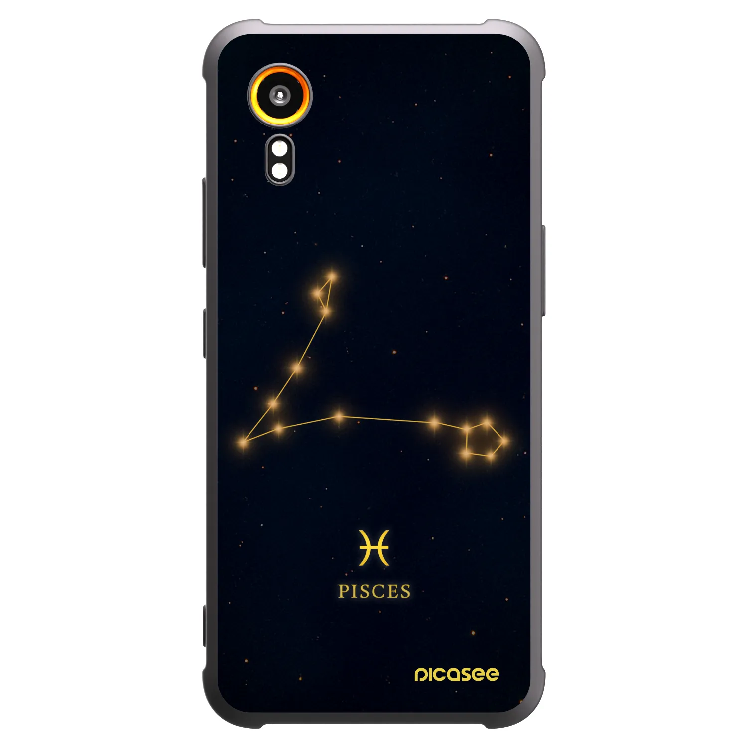 Picasee Μαύρη θήκη σιλικόνης για Samsung Galaxy Xcover 7 - PISCES