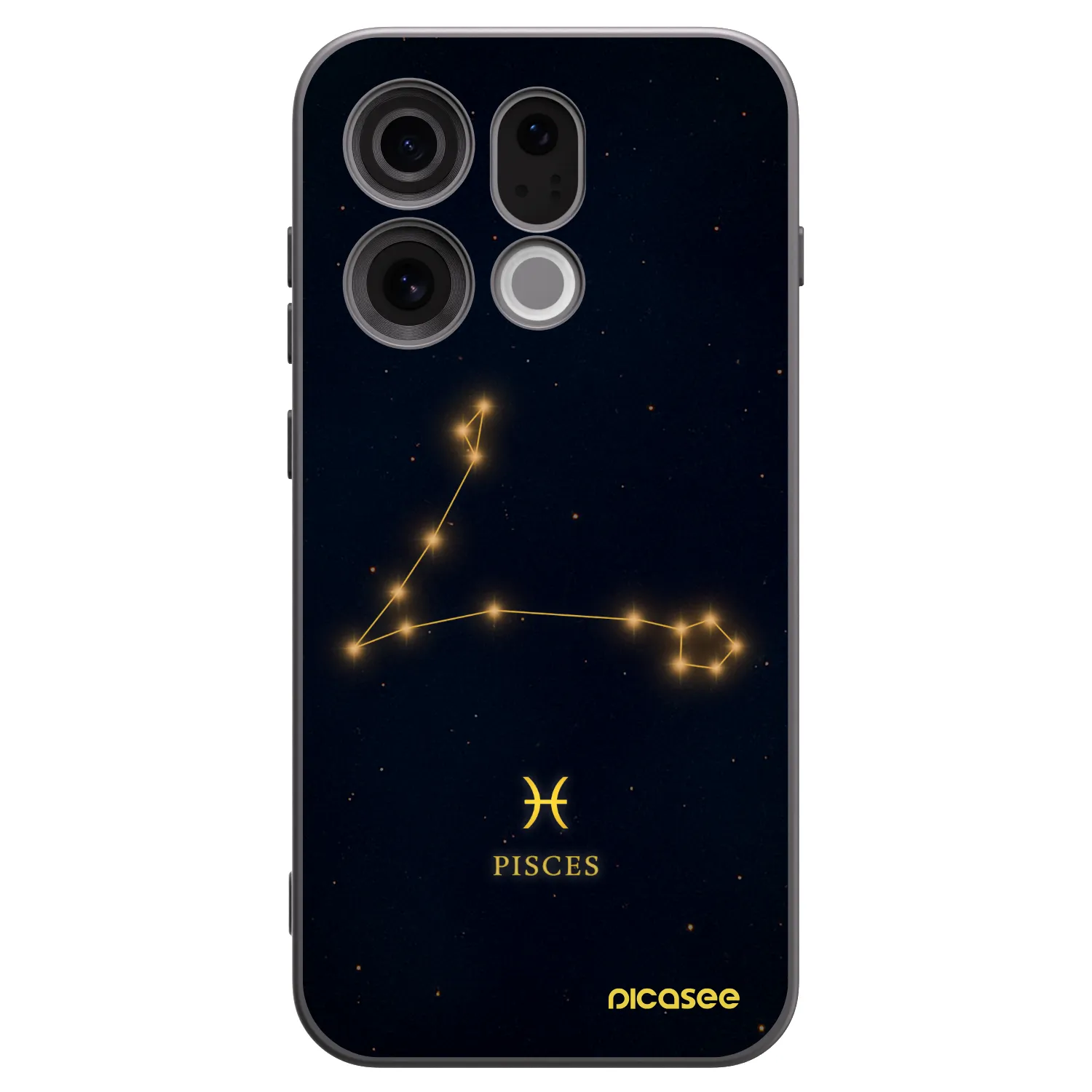 Picasee Μαύρη θήκη σιλικόνης για OPPO Find X9 - PISCES