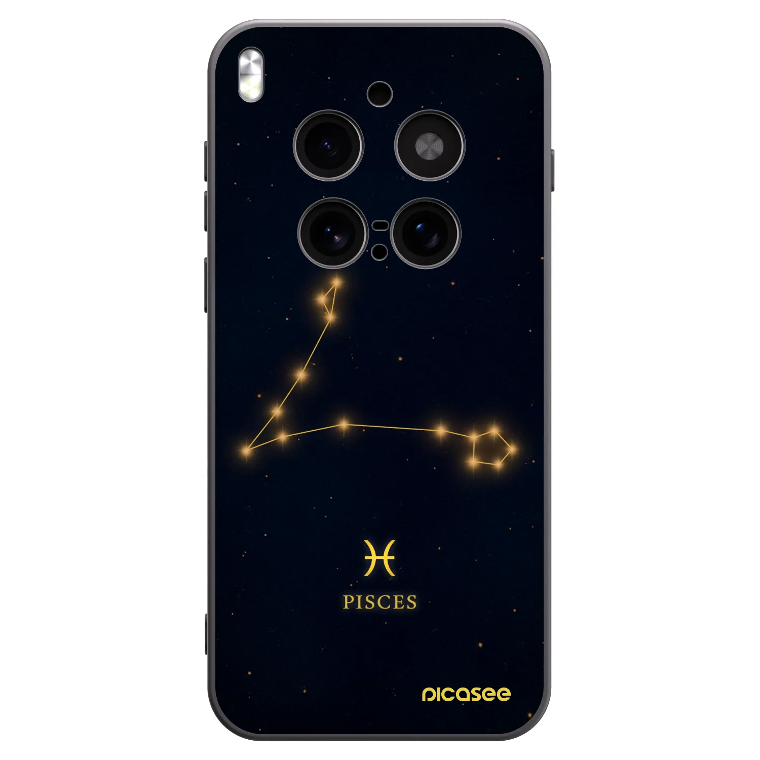 Picasee Μαύρη θήκη σιλικόνης για Vivo X300 Pro - PISCES