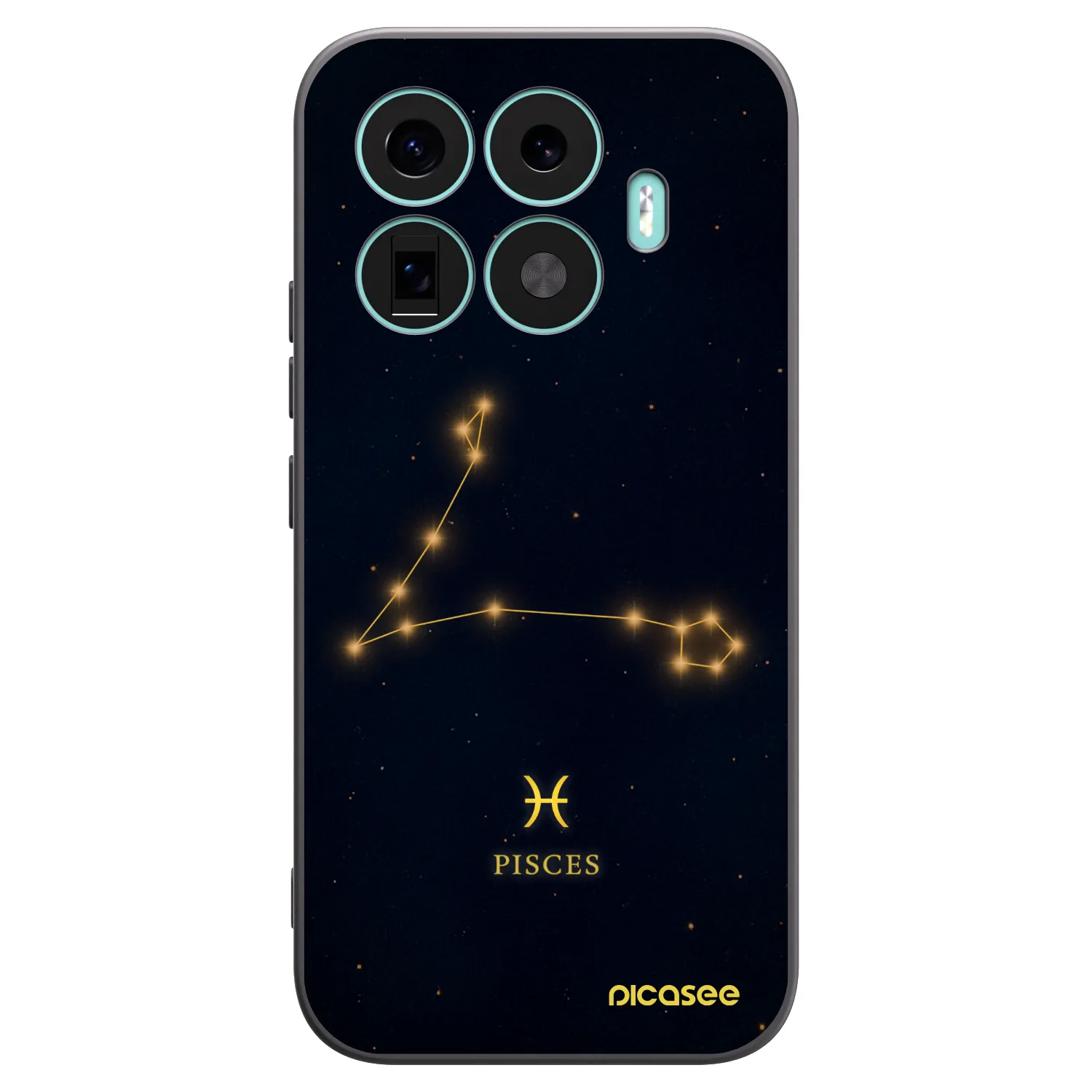 Picasee Μαύρη θήκη σιλικόνης για Xiaomi 17T - PISCES