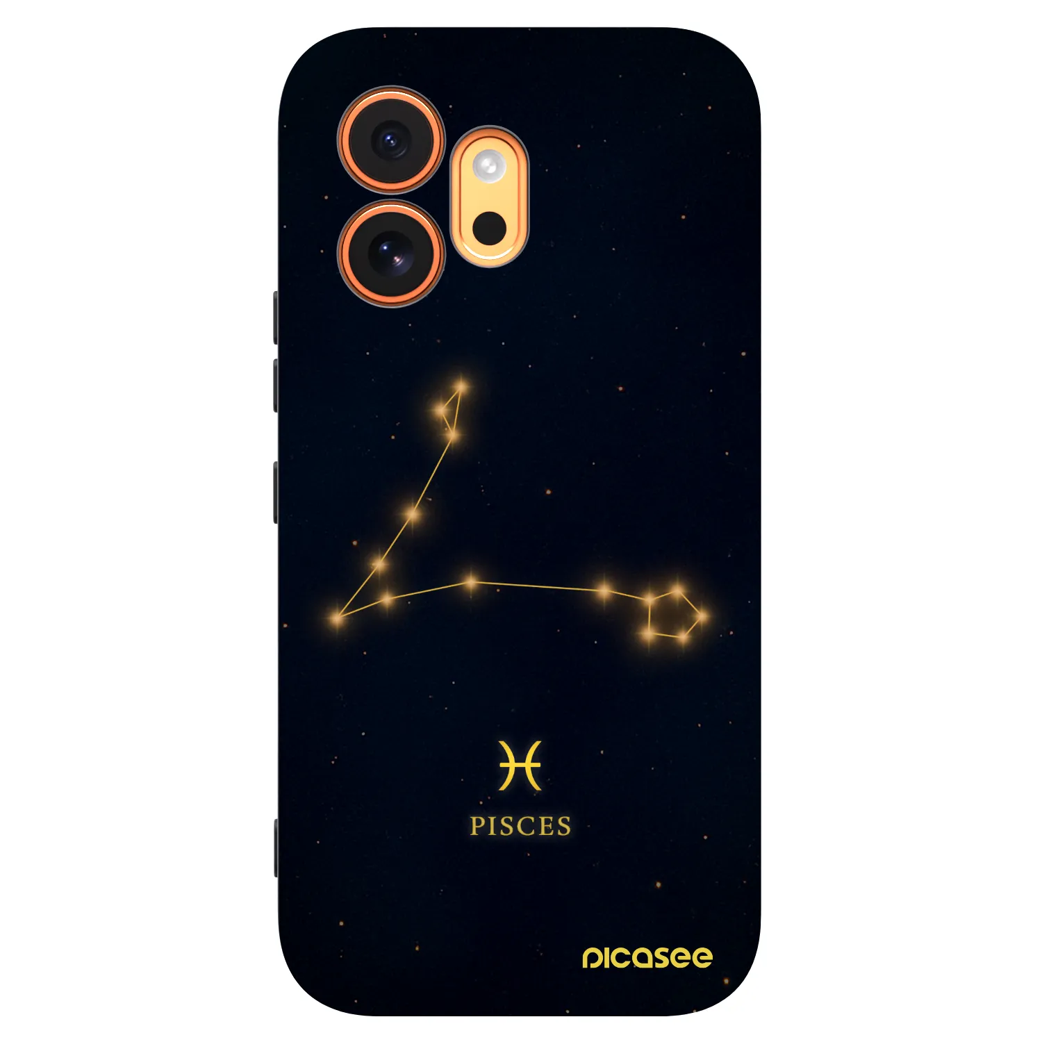 Picasee Μαύρη θήκη σιλικόνης για Honor 600 - PISCES