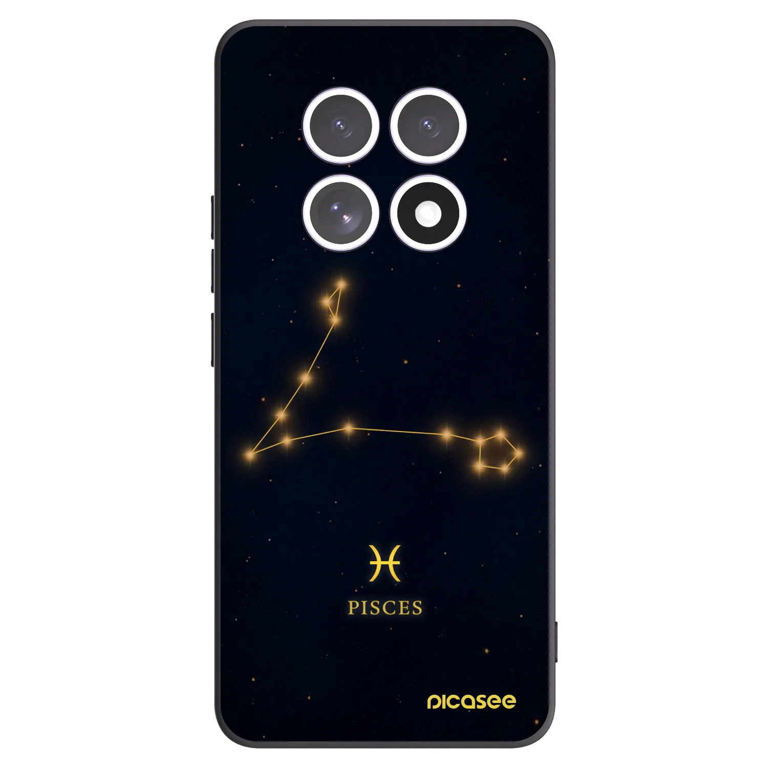 Picasee Μαύρη θήκη σιλικόνης για Xiaomi Redmi Note 15 5G - PISCES